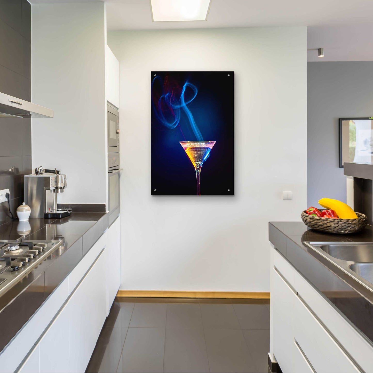 Epic Art 'Flamming Jesus' by Epic Portfolio, Acrylic Glass Wall Art,24x36