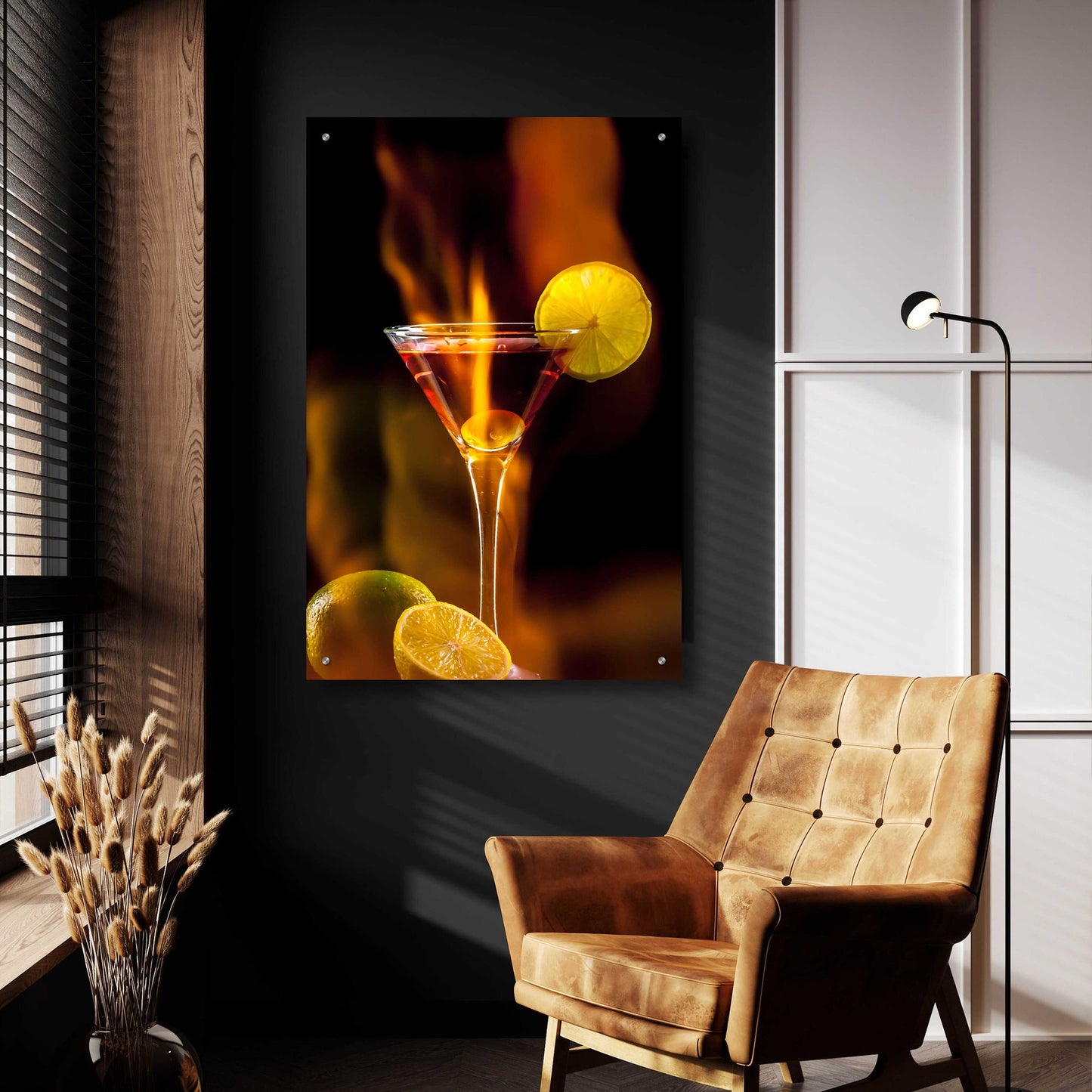 Epic Art 'Flamming Dr' by Epic Portfolio, Acrylic Glass Wall Art,24x36