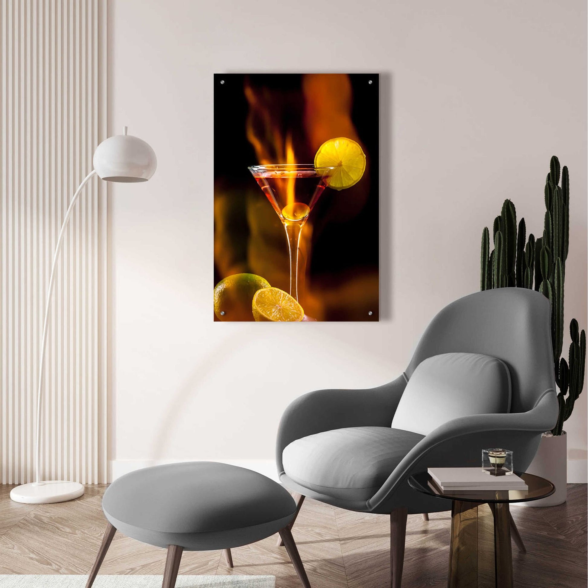 Epic Art 'Flamming Dr' by Epic Portfolio, Acrylic Glass Wall Art,24x36