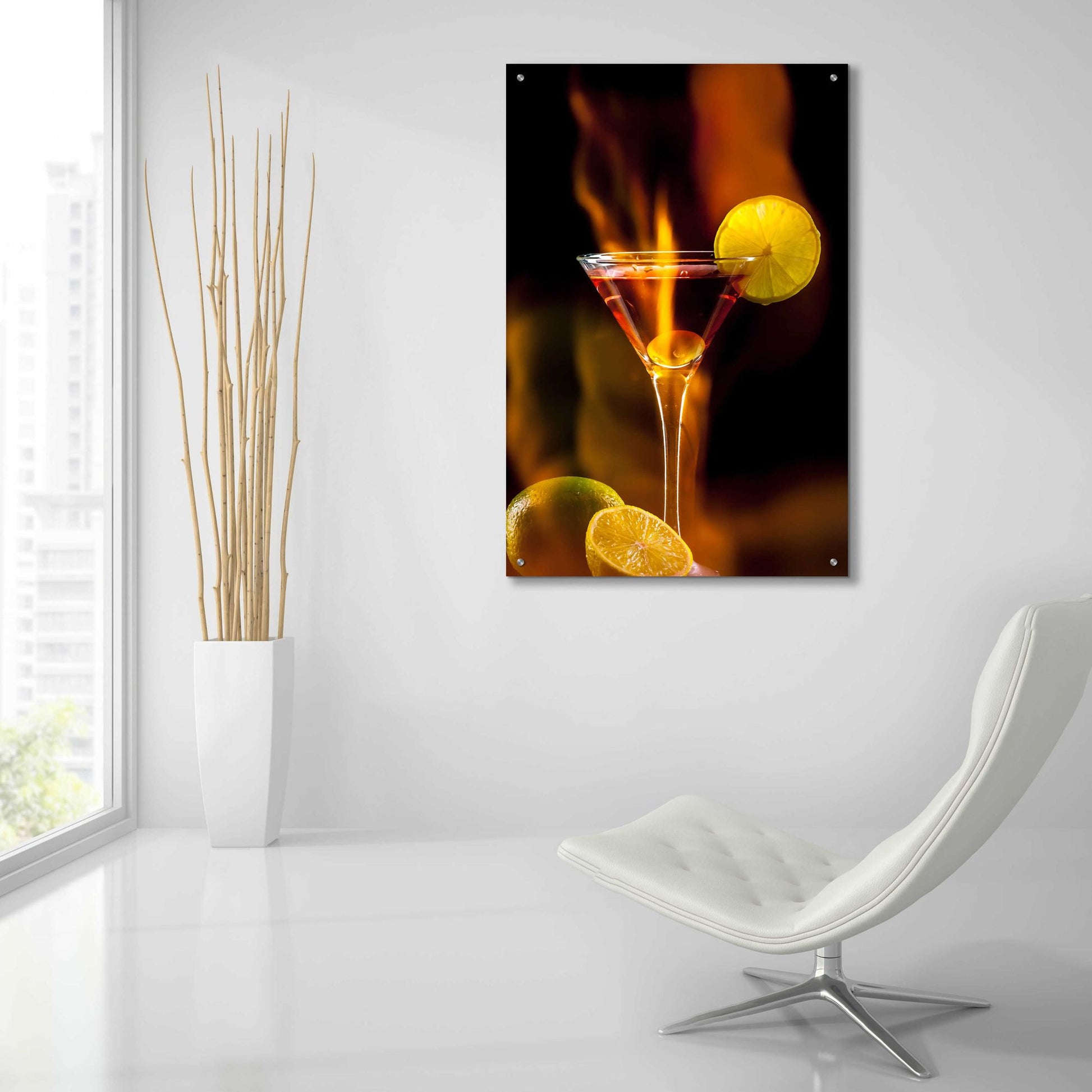 Epic Art 'Flamming Dr' by Epic Portfolio, Acrylic Glass Wall Art,24x36