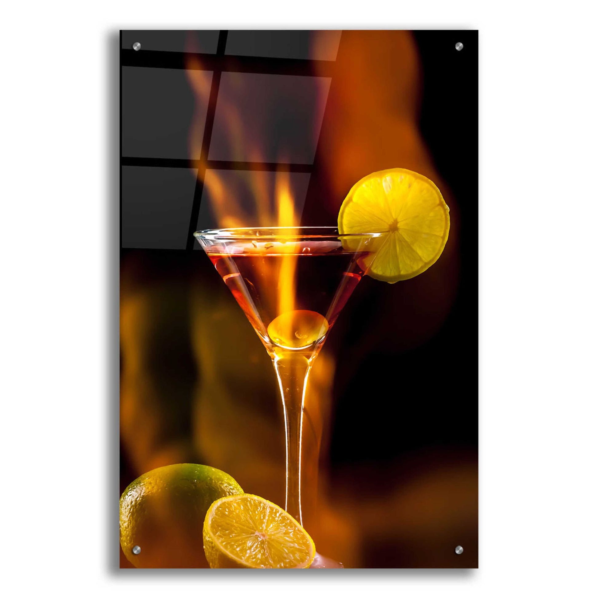 Epic Art 'Flamming Dr' by Epic Portfolio, Acrylic Glass Wall Art,24x36