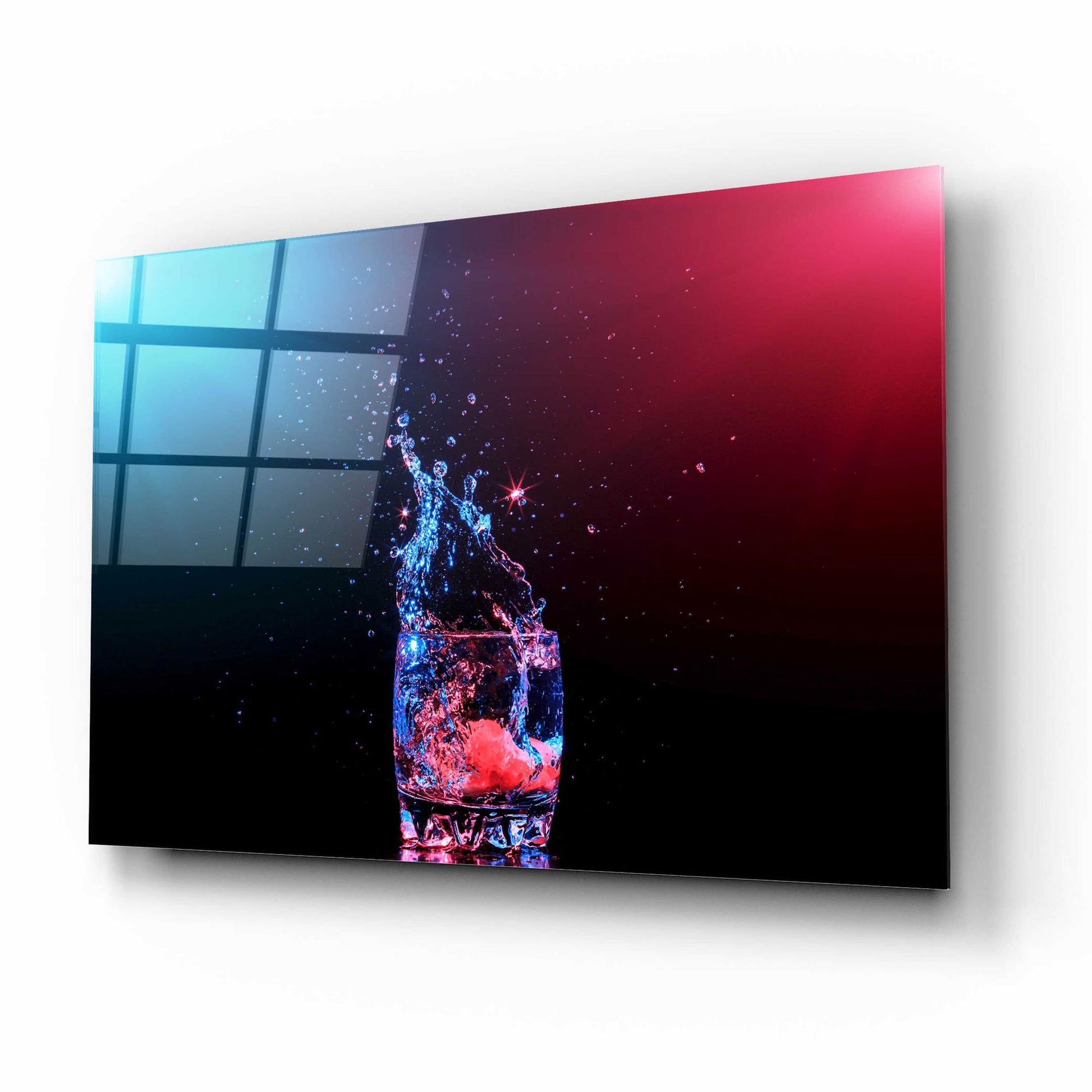 Epic Art 'Galaxy Splash' by Epic Portfolio, Acrylic Glass Wall Art,16x12