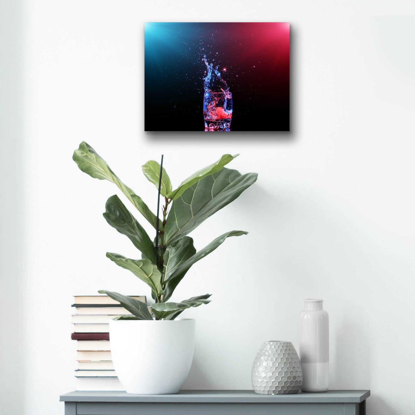 Epic Art 'Galaxy Splash' by Epic Portfolio, Acrylic Glass Wall Art,16x12