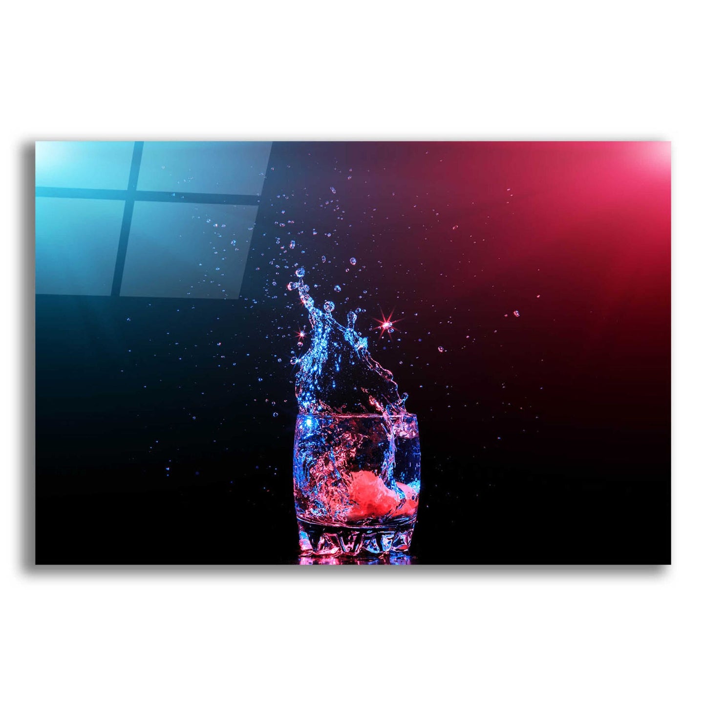 Epic Art 'Galaxy Splash' by Epic Portfolio, Acrylic Glass Wall Art,16x12