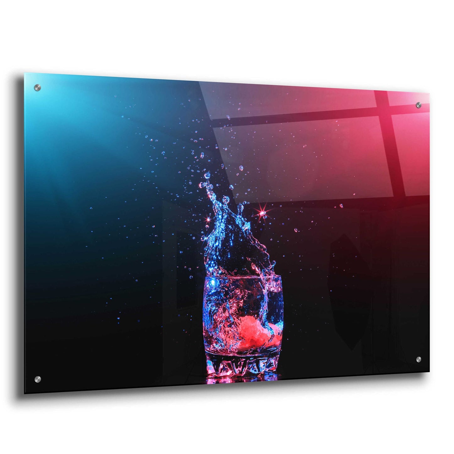 Epic Art 'Galaxy Splash' by Epic Portfolio, Acrylic Glass Wall Art,36x24