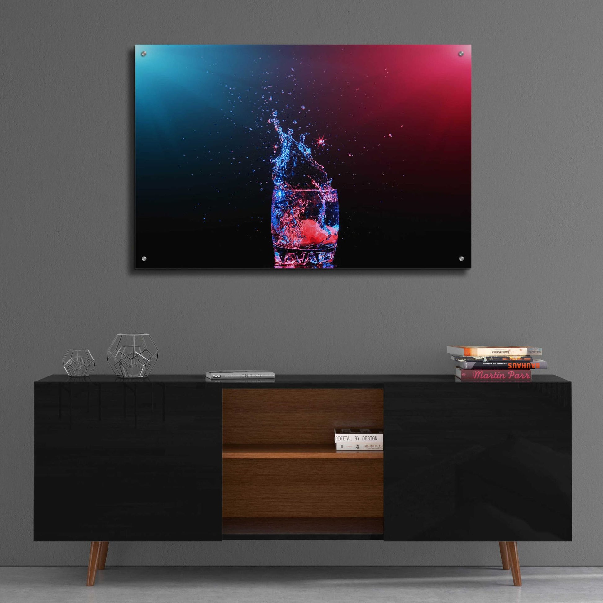 Epic Art 'Galaxy Splash' by Epic Portfolio, Acrylic Glass Wall Art,36x24