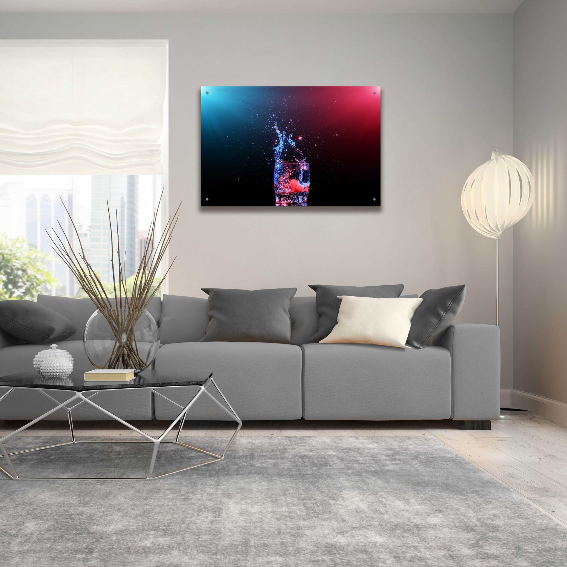 Epic Art 'Galaxy Splash' by Epic Portfolio, Acrylic Glass Wall Art,36x24