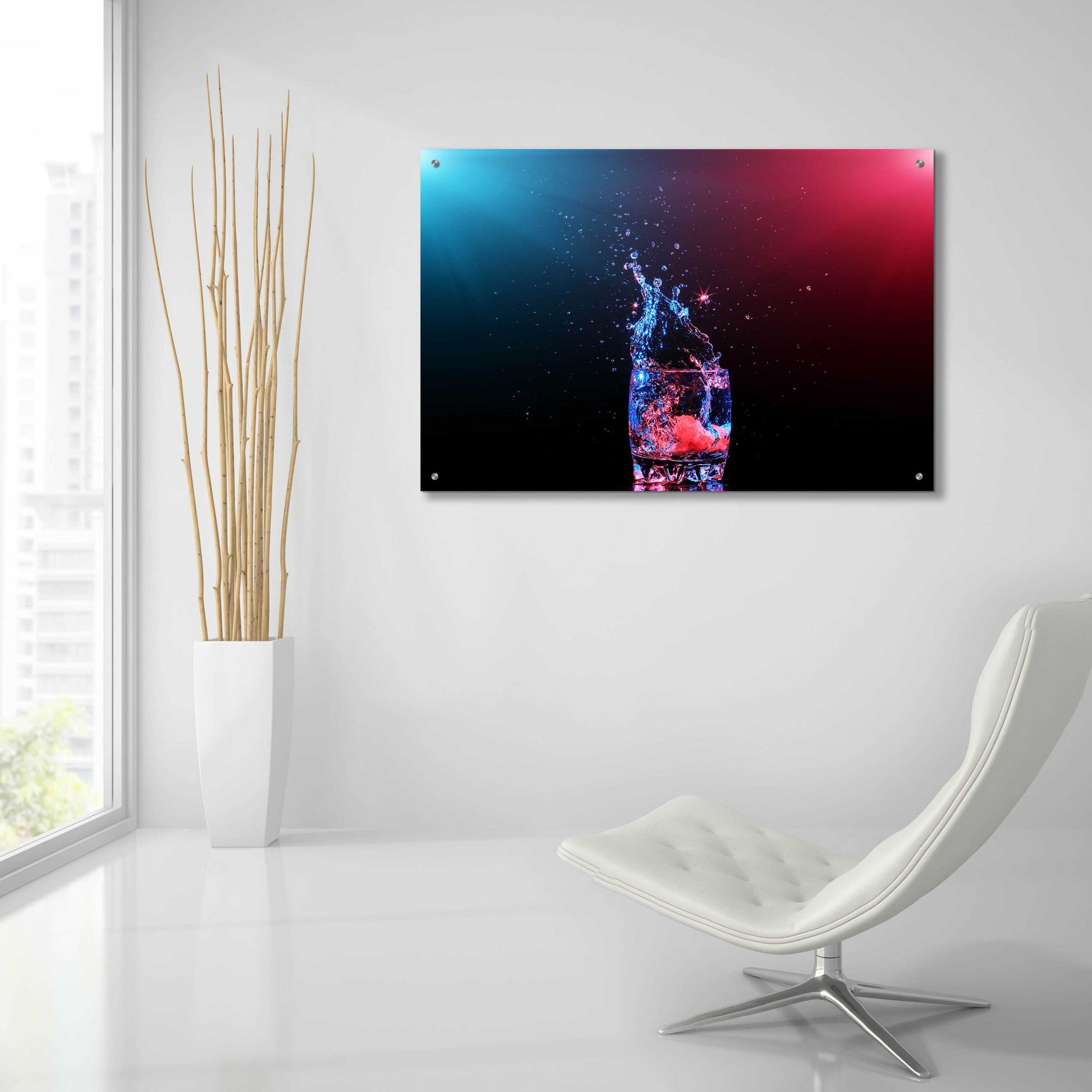 Epic Art 'Galaxy Splash' by Epic Portfolio, Acrylic Glass Wall Art,36x24