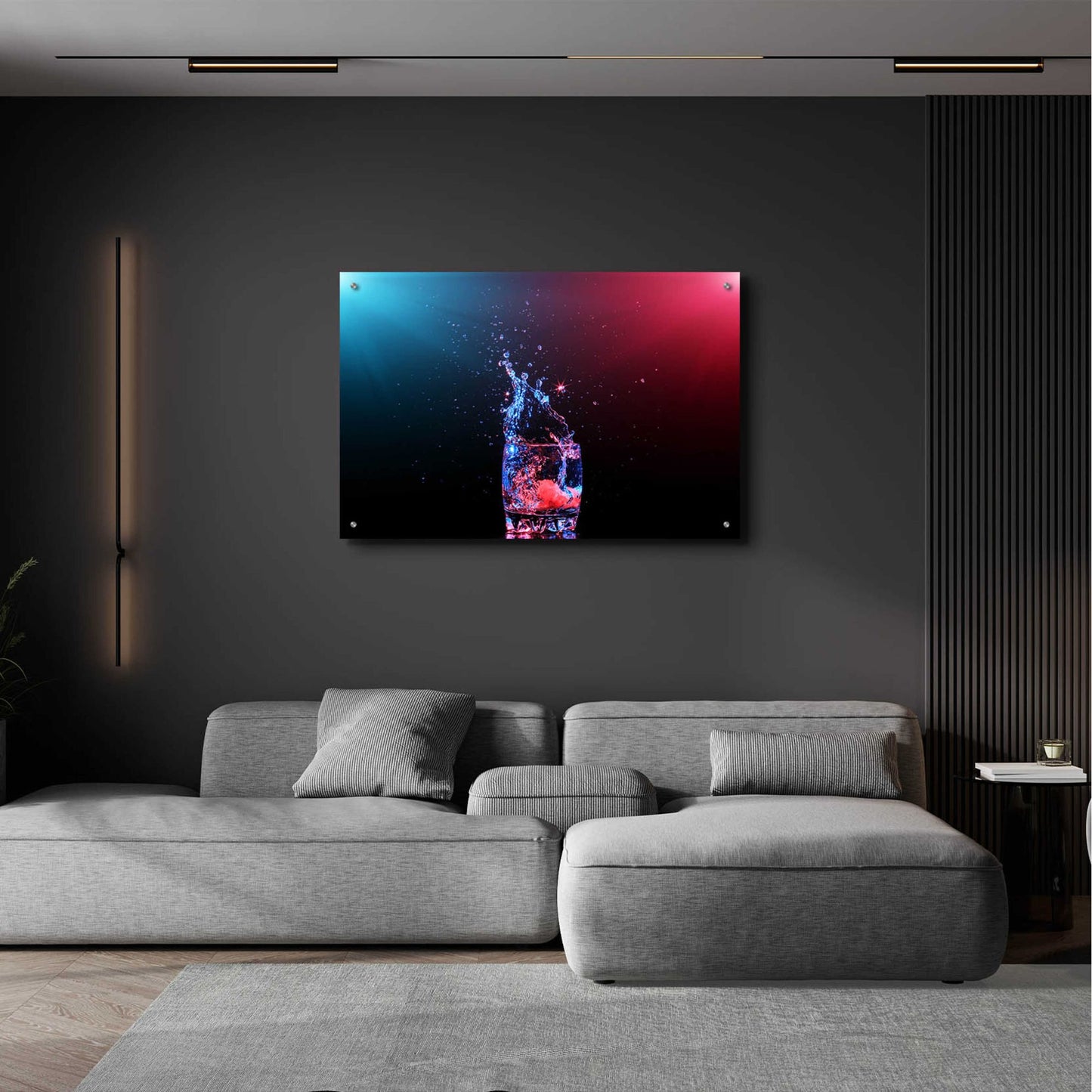 Epic Art 'Galaxy Splash' by Epic Portfolio, Acrylic Glass Wall Art,36x24