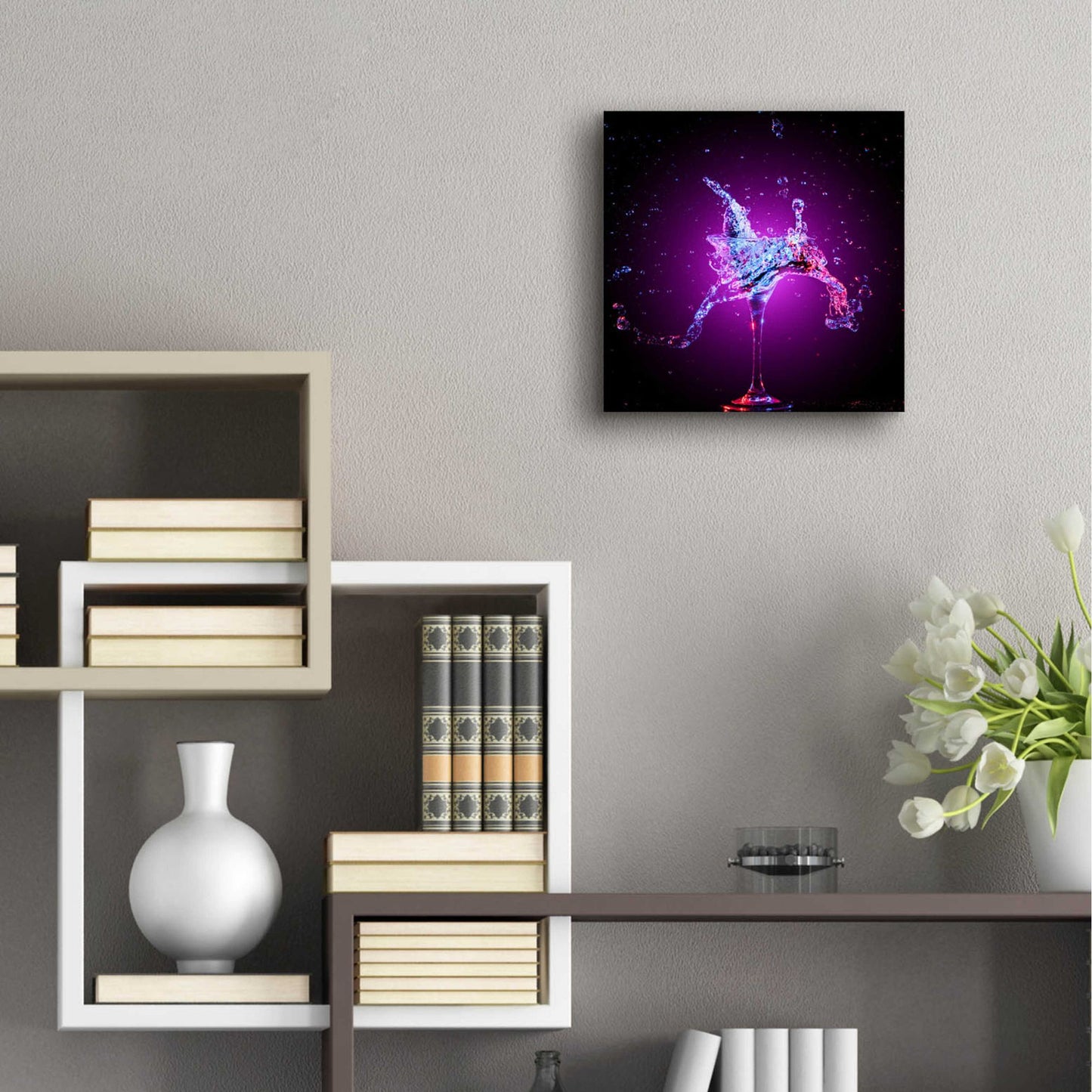 Epic Art 'Galxy Magic Mule Splash' by Epic Portfolio, Acrylic Glass Wall Art,12x12