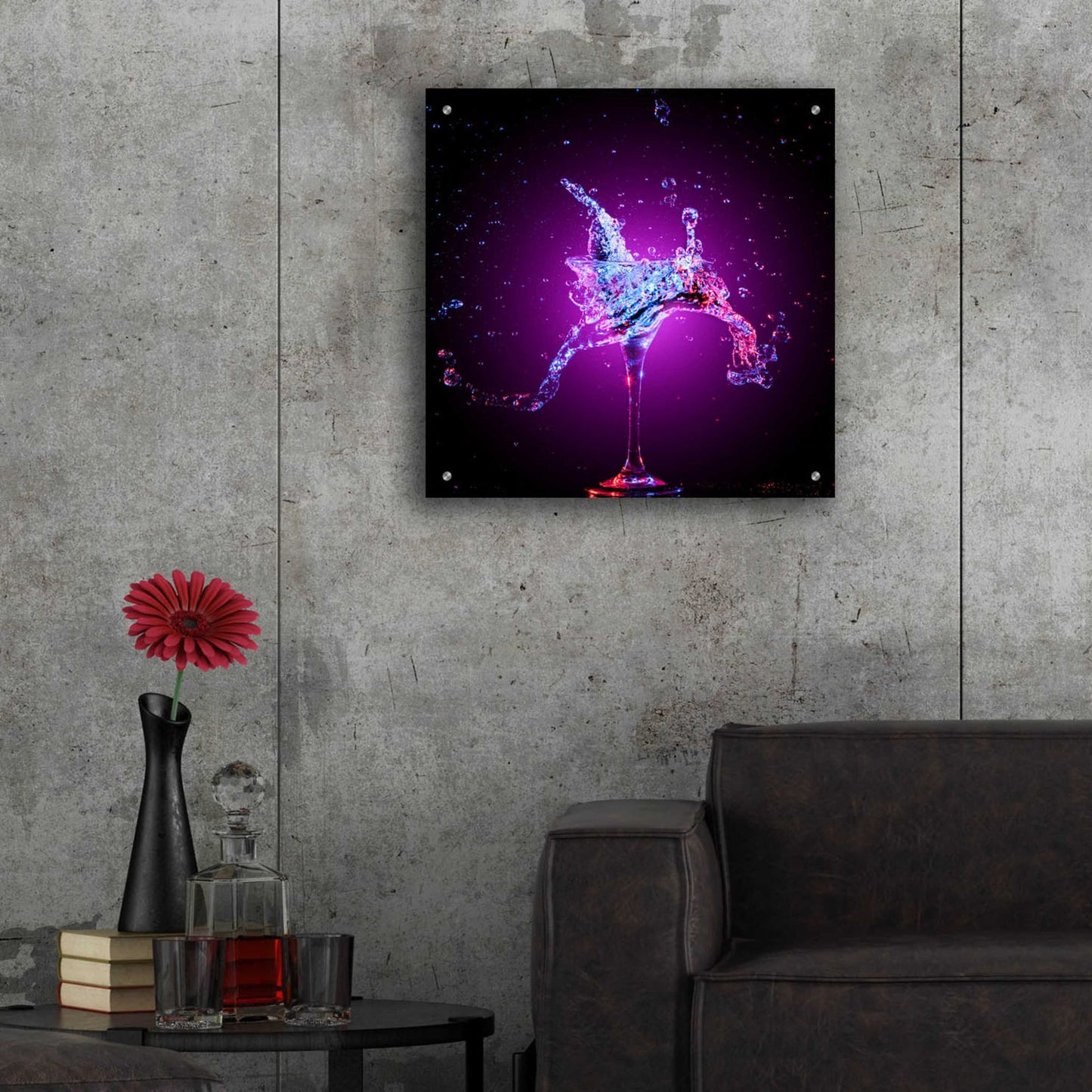 Epic Art 'Galxy Magic Mule Splash' by Epic Portfolio, Acrylic Glass Wall Art,24x24