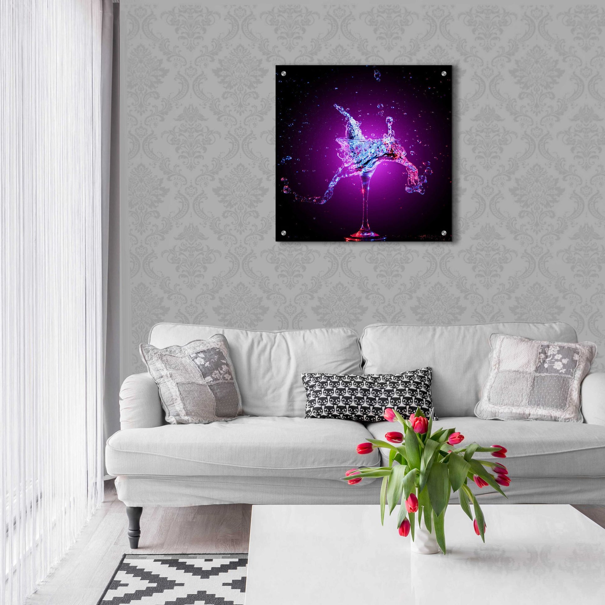 Epic Art 'Galxy Magic Mule Splash' by Epic Portfolio, Acrylic Glass Wall Art,24x24