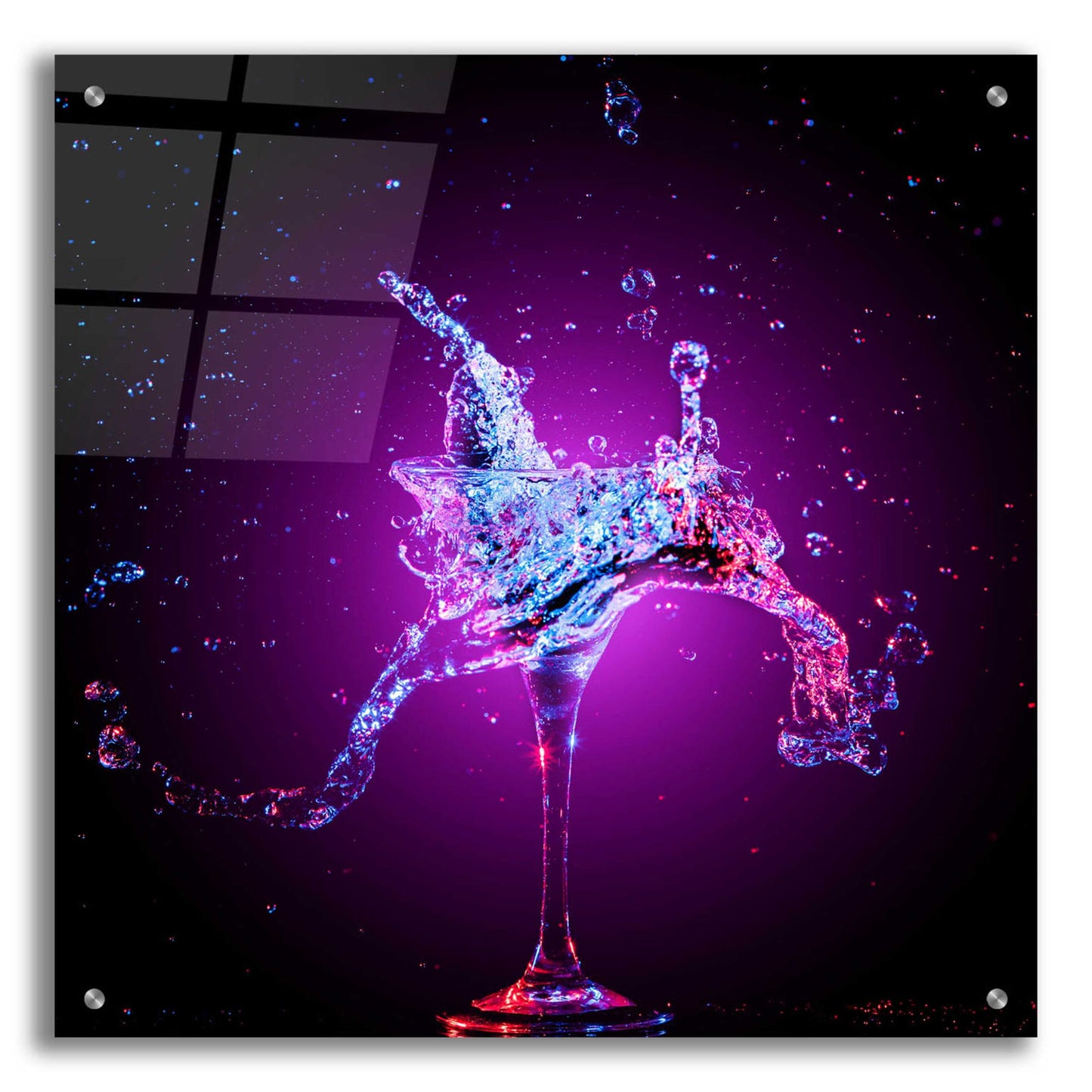 Epic Art 'Galxy Magic Mule Splash' by Epic Portfolio, Acrylic Glass Wall Art,24x24