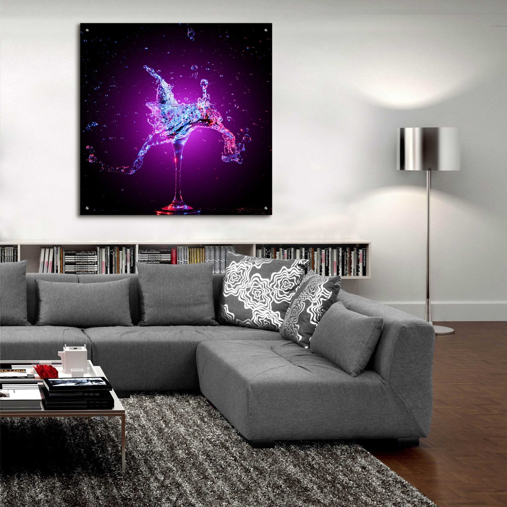 Epic Art 'Galxy Magic Mule Splash' by Epic Portfolio, Acrylic Glass Wall Art,36x36