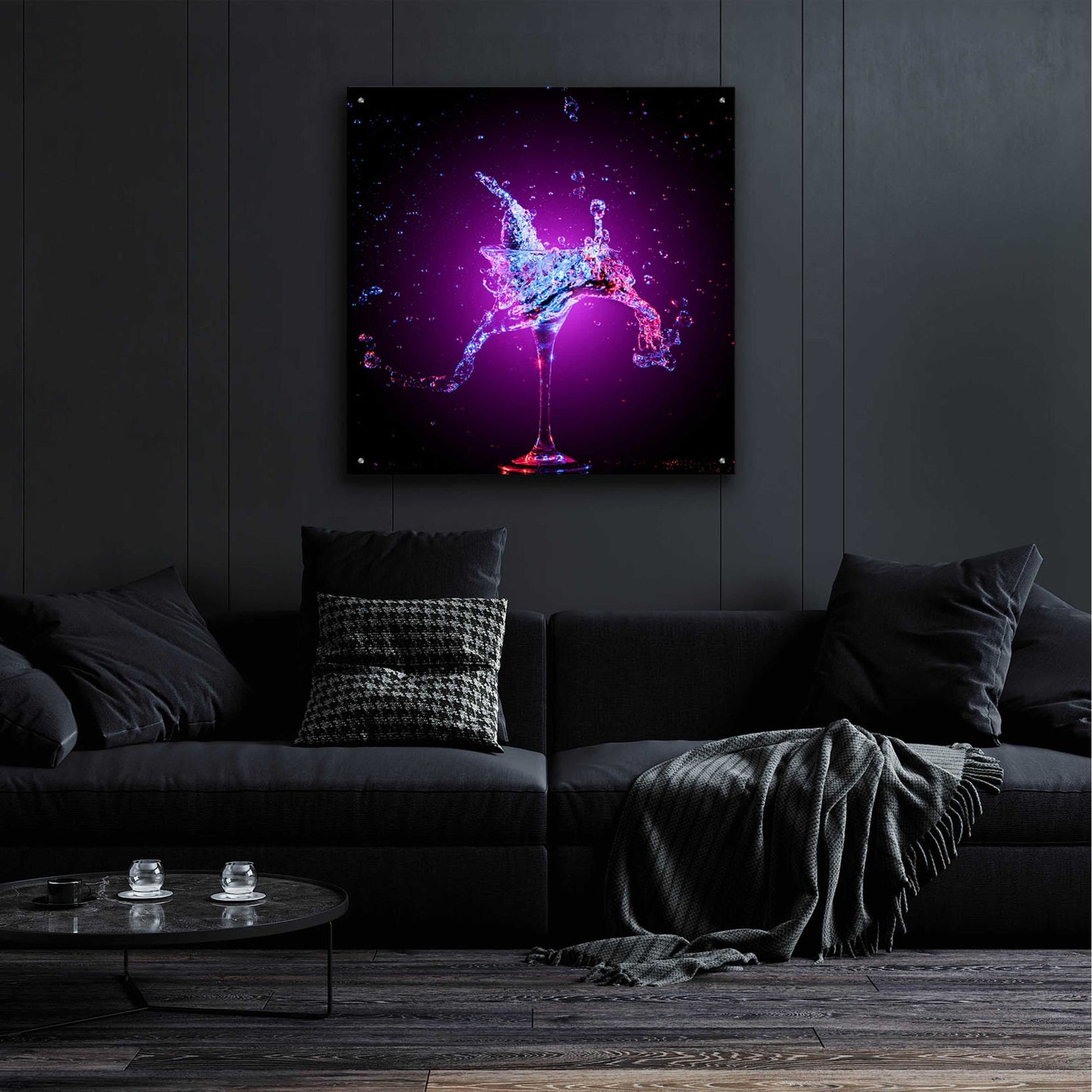 Epic Art 'Galxy Magic Mule Splash' by Epic Portfolio, Acrylic Glass Wall Art,36x36