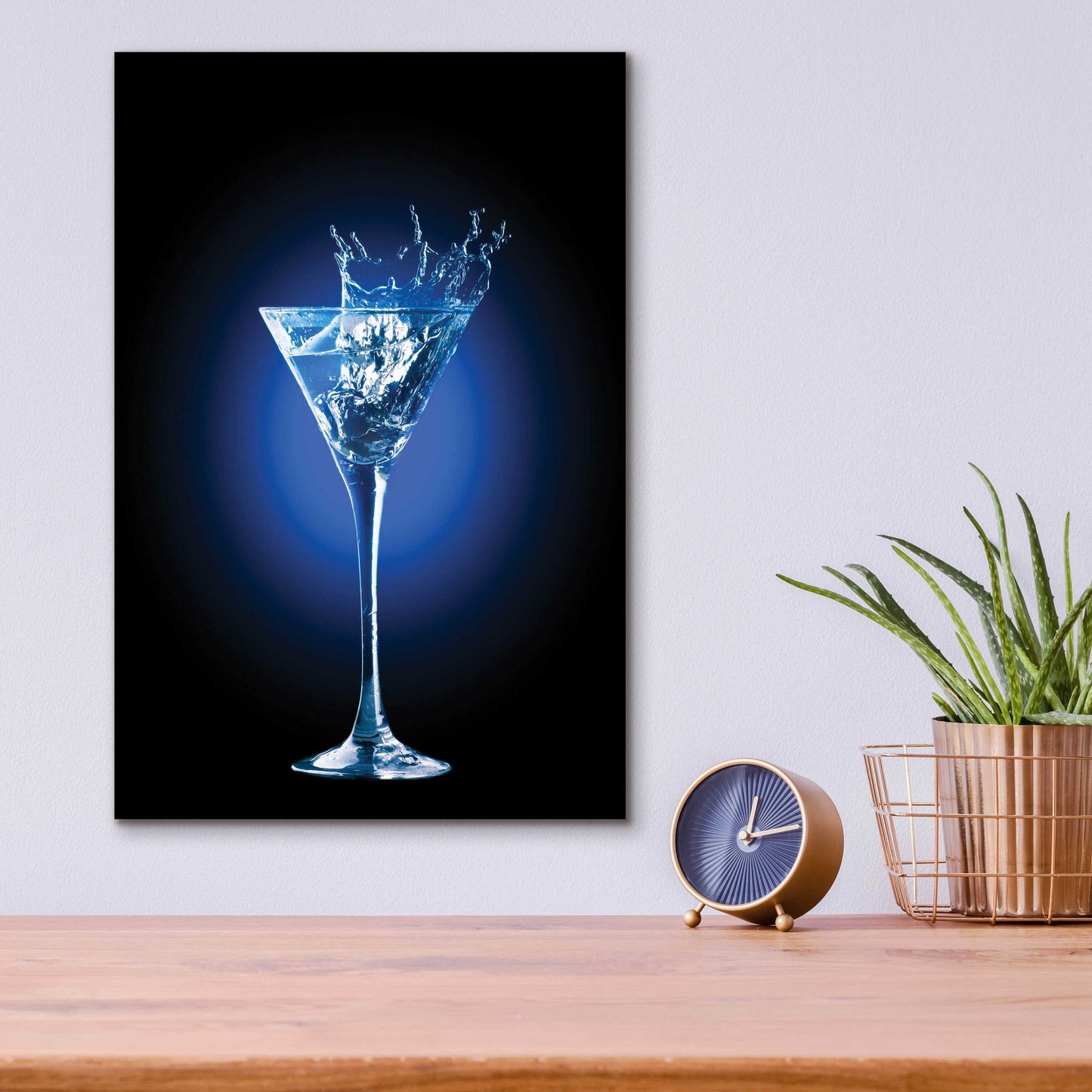 Epic Art 'Gin and Tonic Splash' by Epic Portfolio, Acrylic Glass Wall Art,12x16