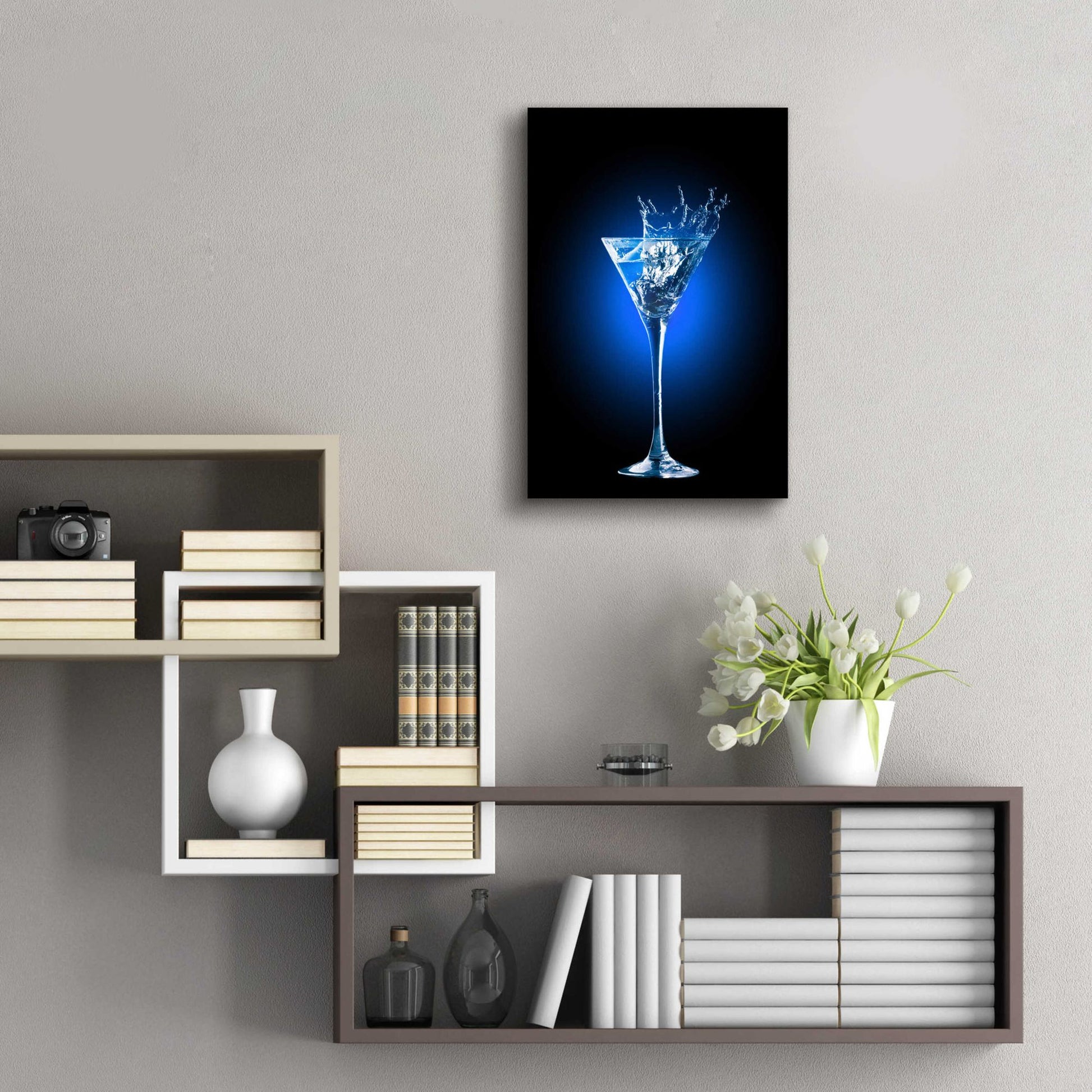 Epic Art 'Gin and Tonic Splash' by Epic Portfolio, Acrylic Glass Wall Art,16x24