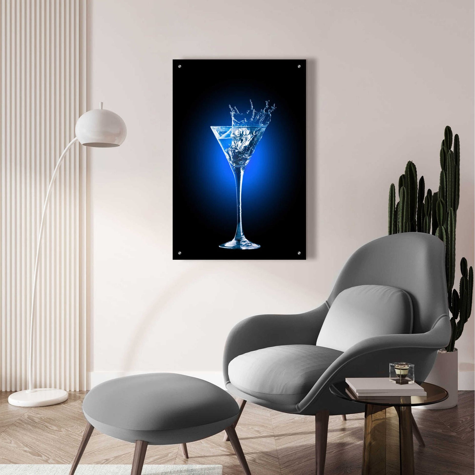 Epic Art 'Gin and Tonic Splash' by Epic Portfolio, Acrylic Glass Wall Art,24x36