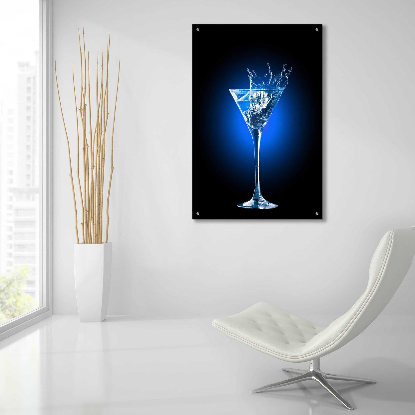 Epic Art 'Gin and Tonic Splash' by Epic Portfolio, Acrylic Glass Wall Art,24x36