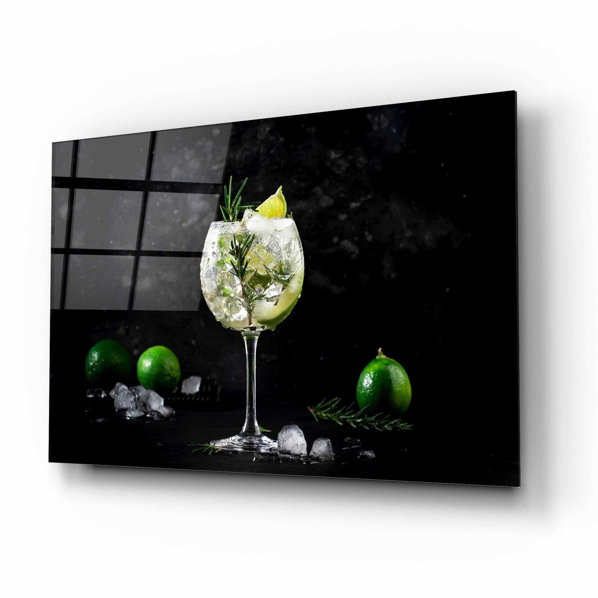 Epic Art 'Gin and Tonic' by Epic Portfolio, Acrylic Glass Wall Art,16x12