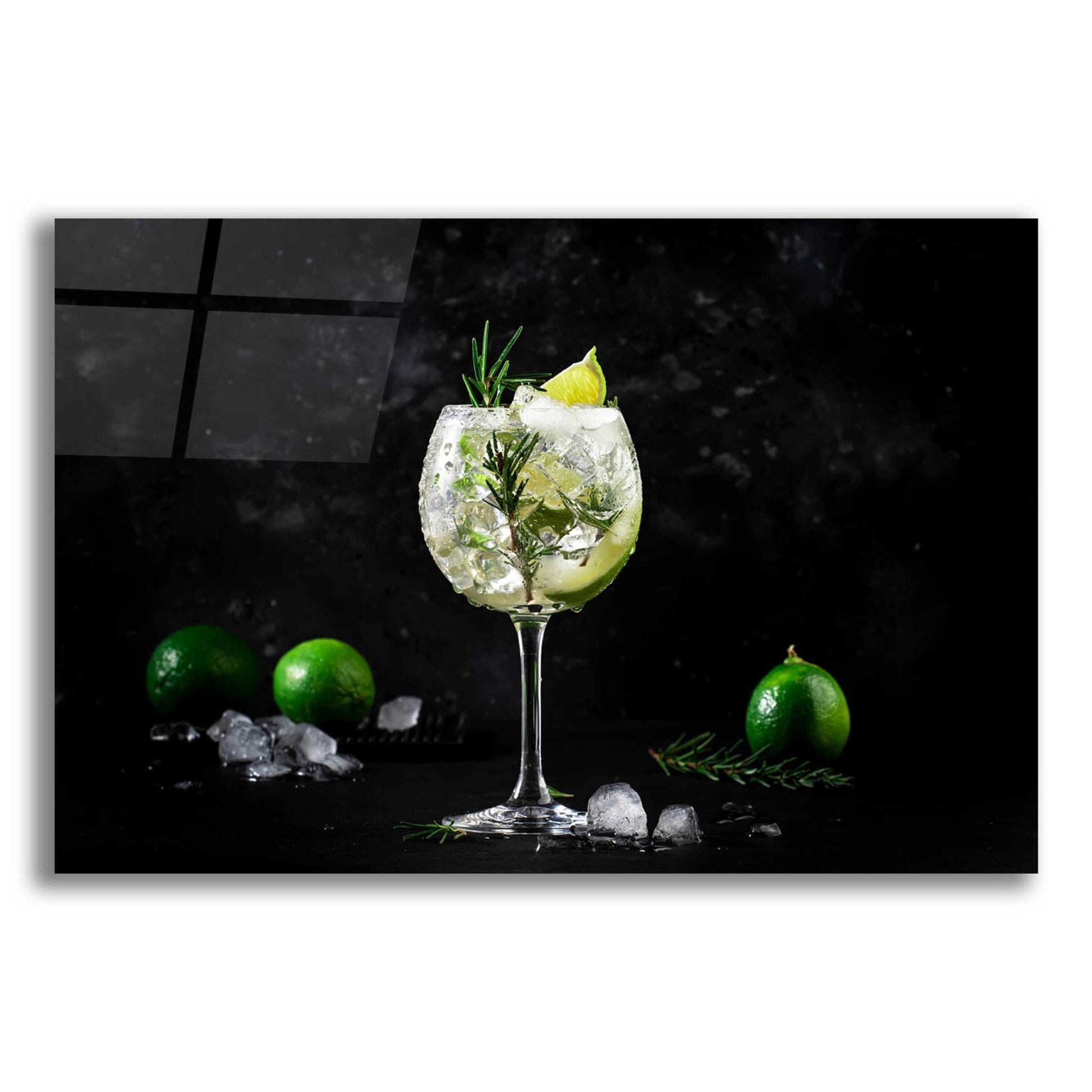 Epic Art 'Gin and Tonic' by Epic Portfolio, Acrylic Glass Wall Art,16x12