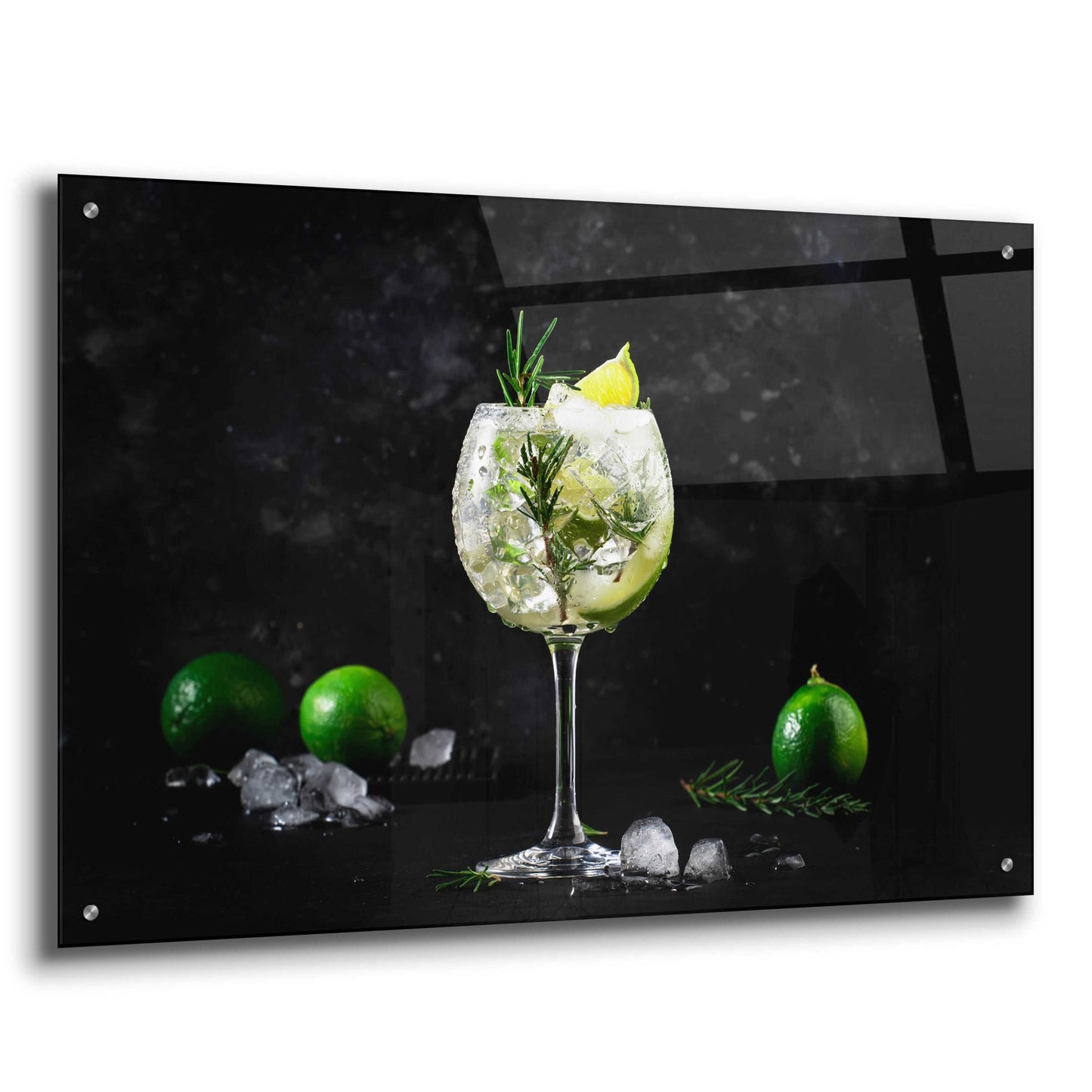 Epic Art 'Gin and Tonic' by Epic Portfolio, Acrylic Glass Wall Art,36x24