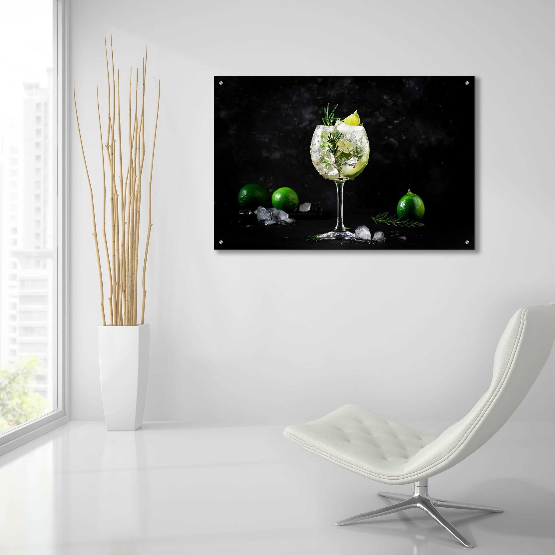 Epic Art 'Gin and Tonic' by Epic Portfolio, Acrylic Glass Wall Art,36x24