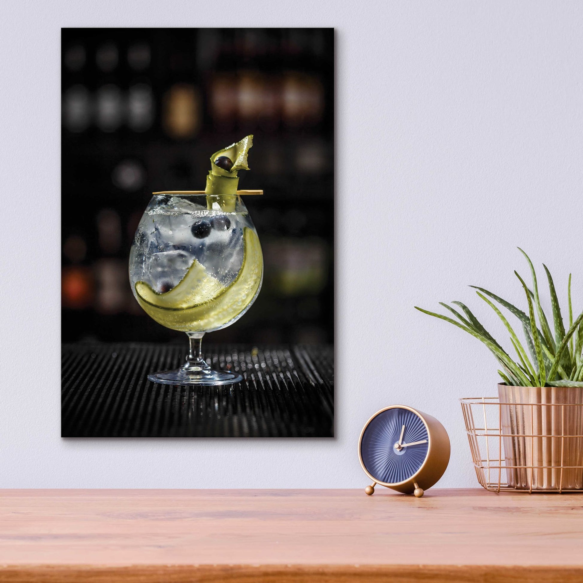 Epic Art 'Gin Cucumber Cooler' by Epic Portfolio, Acrylic Glass Wall Art,12x16