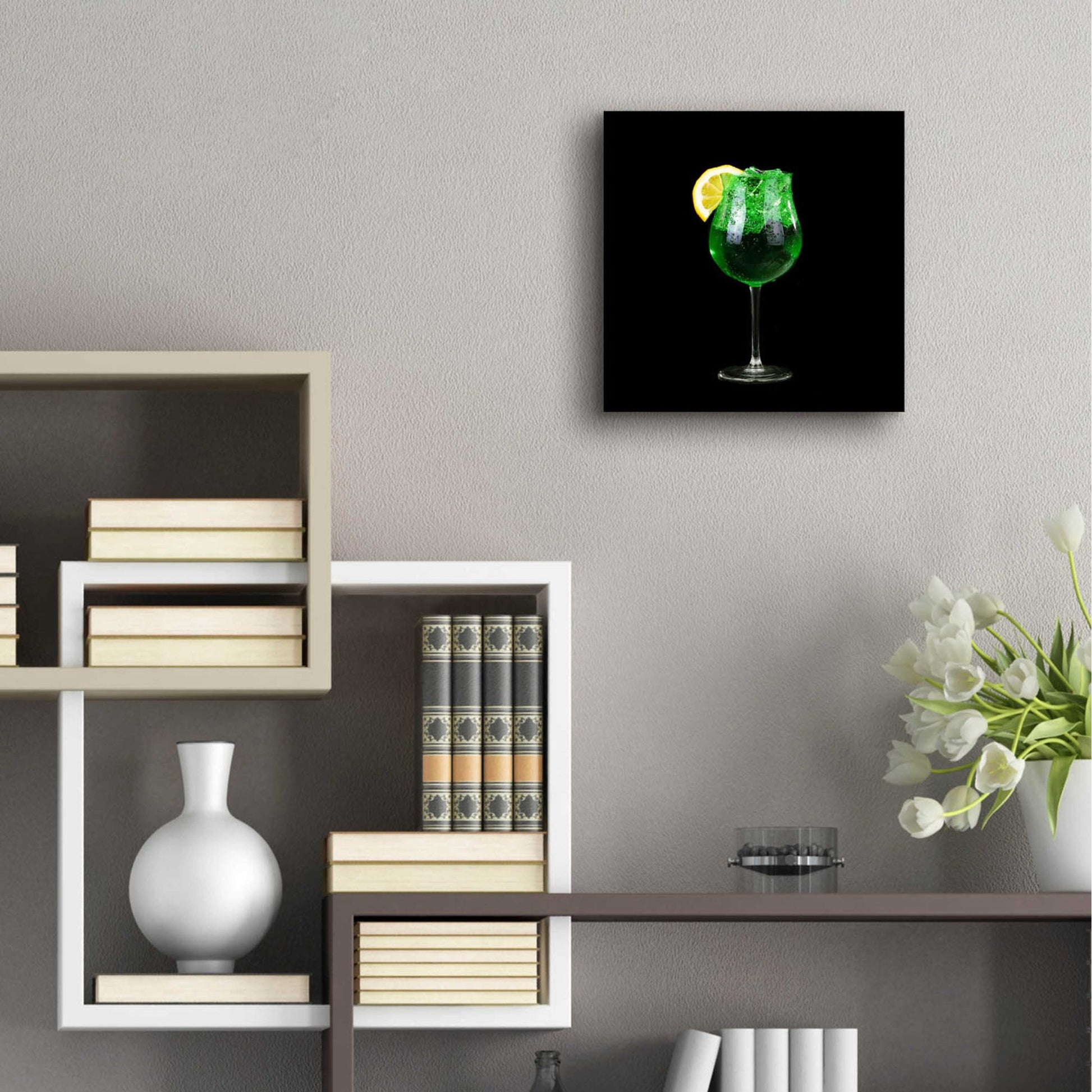 Epic Art 'Green Shamrock' by Epic Portfolio, Acrylic Glass Wall Art,12x12