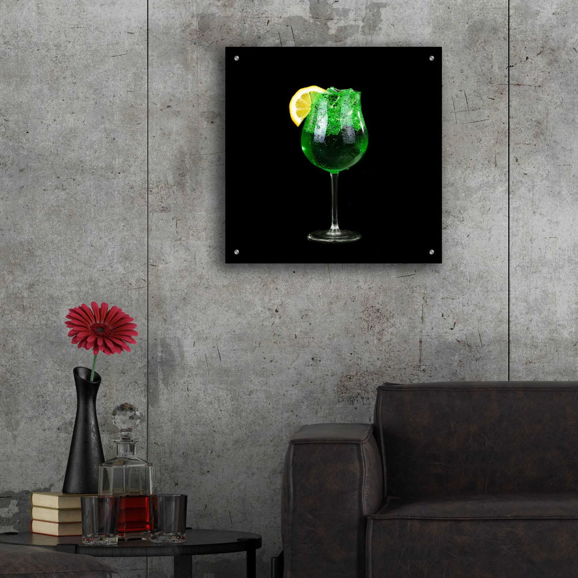 Epic Art 'Green Shamrock' by Epic Portfolio, Acrylic Glass Wall Art,24x24