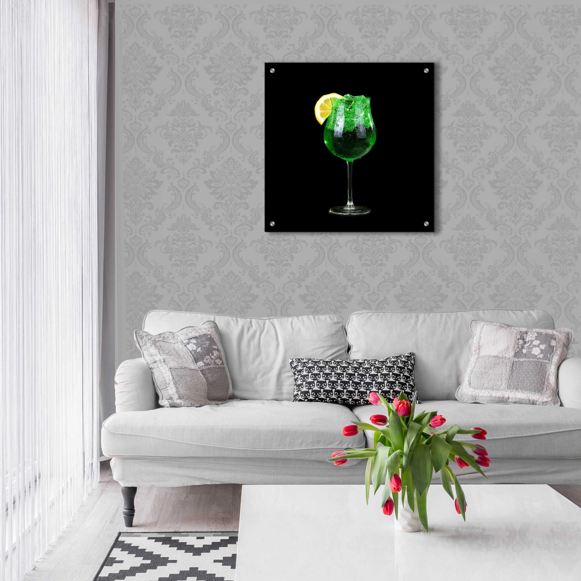 Epic Art 'Green Shamrock' by Epic Portfolio, Acrylic Glass Wall Art,24x24