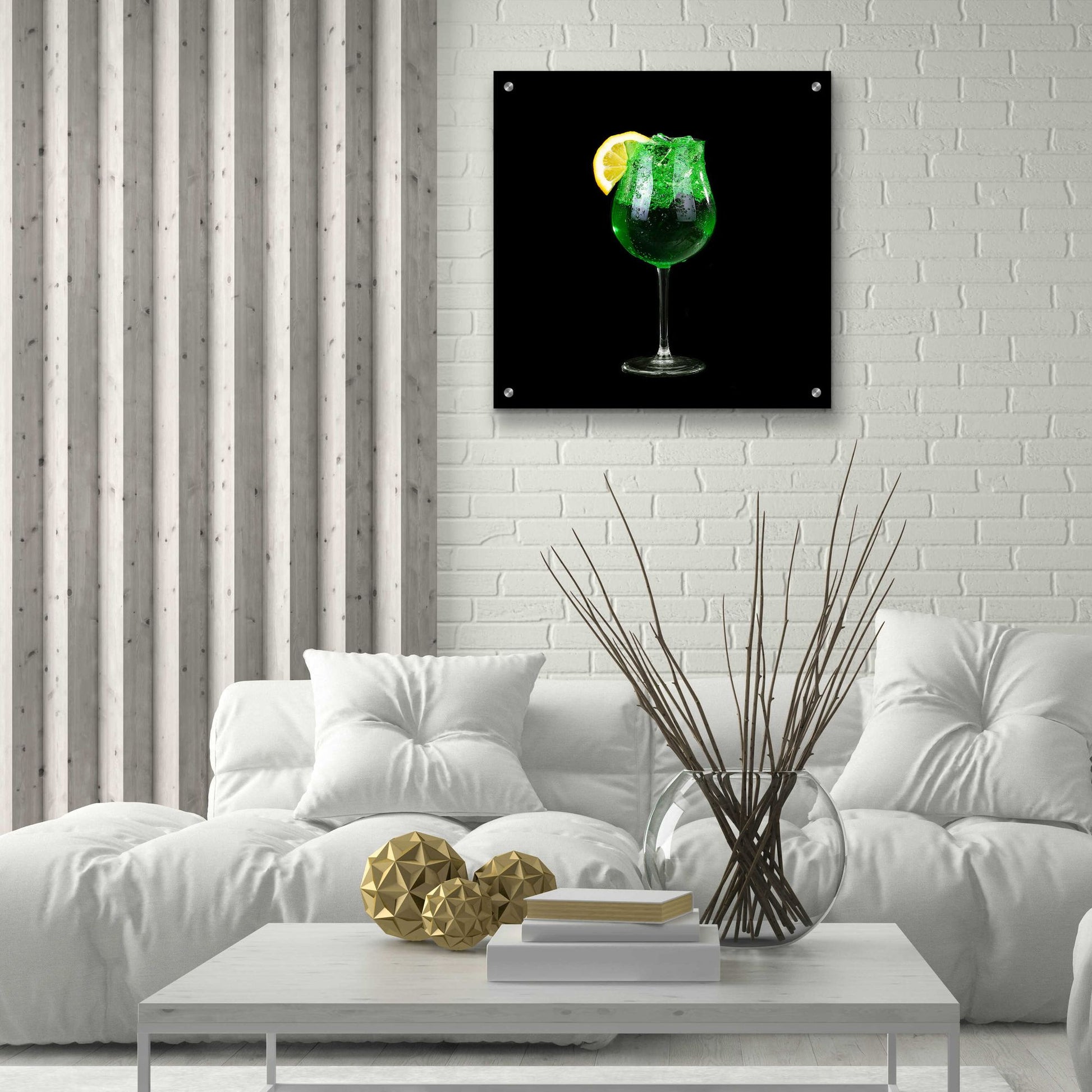 Epic Art 'Green Shamrock' by Epic Portfolio, Acrylic Glass Wall Art,24x24