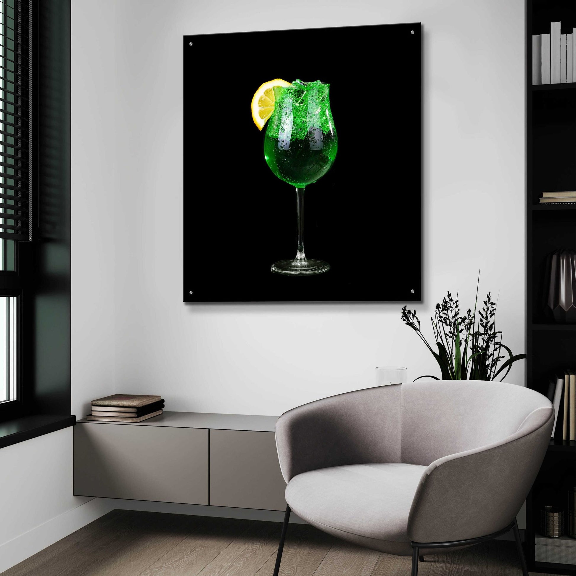 Epic Art 'Green Shamrock' by Epic Portfolio, Acrylic Glass Wall Art,36x36