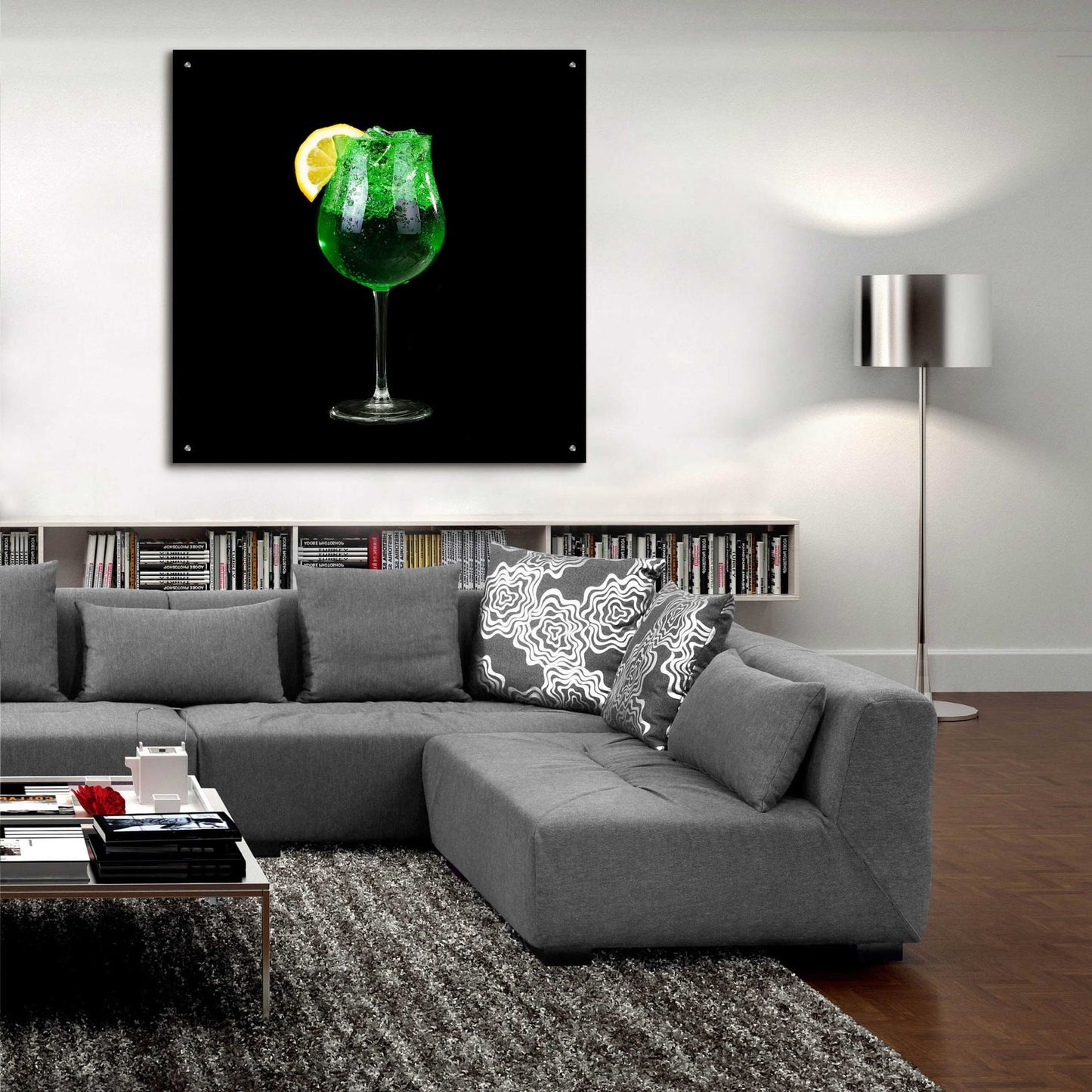 Epic Art 'Green Shamrock' by Epic Portfolio, Acrylic Glass Wall Art,36x36