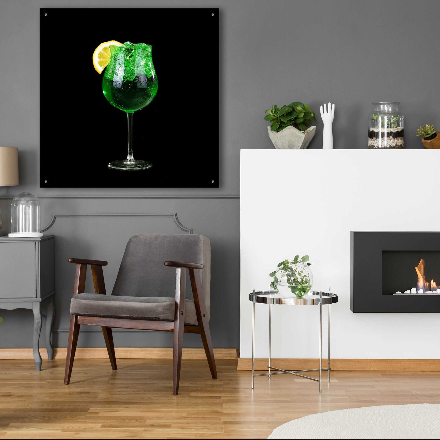 Epic Art 'Green Shamrock' by Epic Portfolio, Acrylic Glass Wall Art,36x36