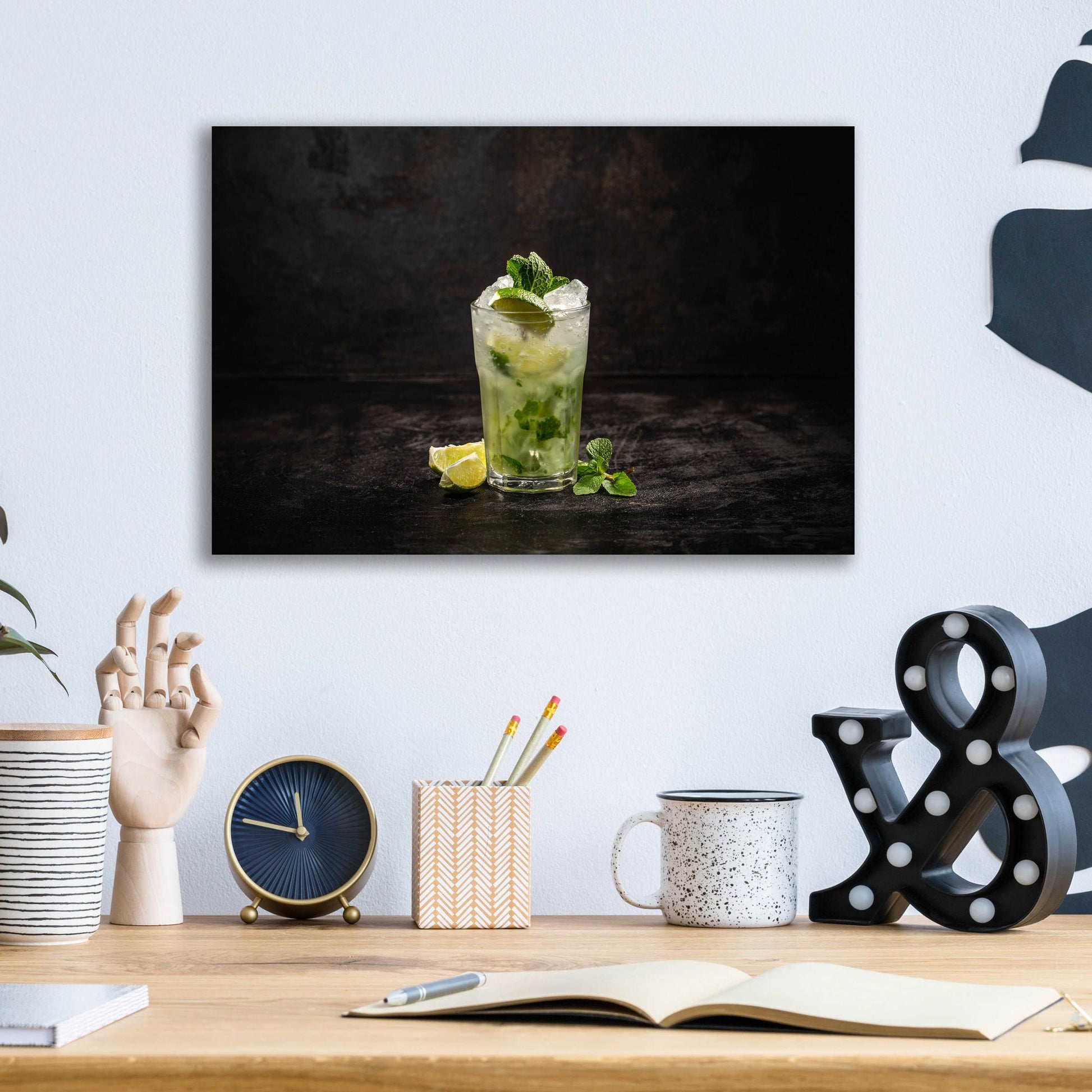 Epic Art 'Irresistible Mojito' by Epic Portfolio, Acrylic Glass Wall Art,16x12