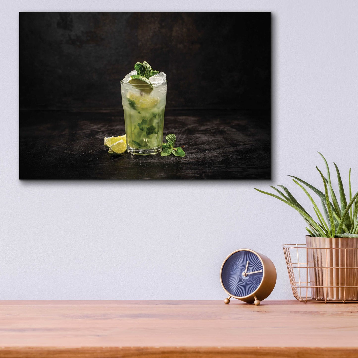 Epic Art 'Irresistible Mojito' by Epic Portfolio, Acrylic Glass Wall Art,16x12