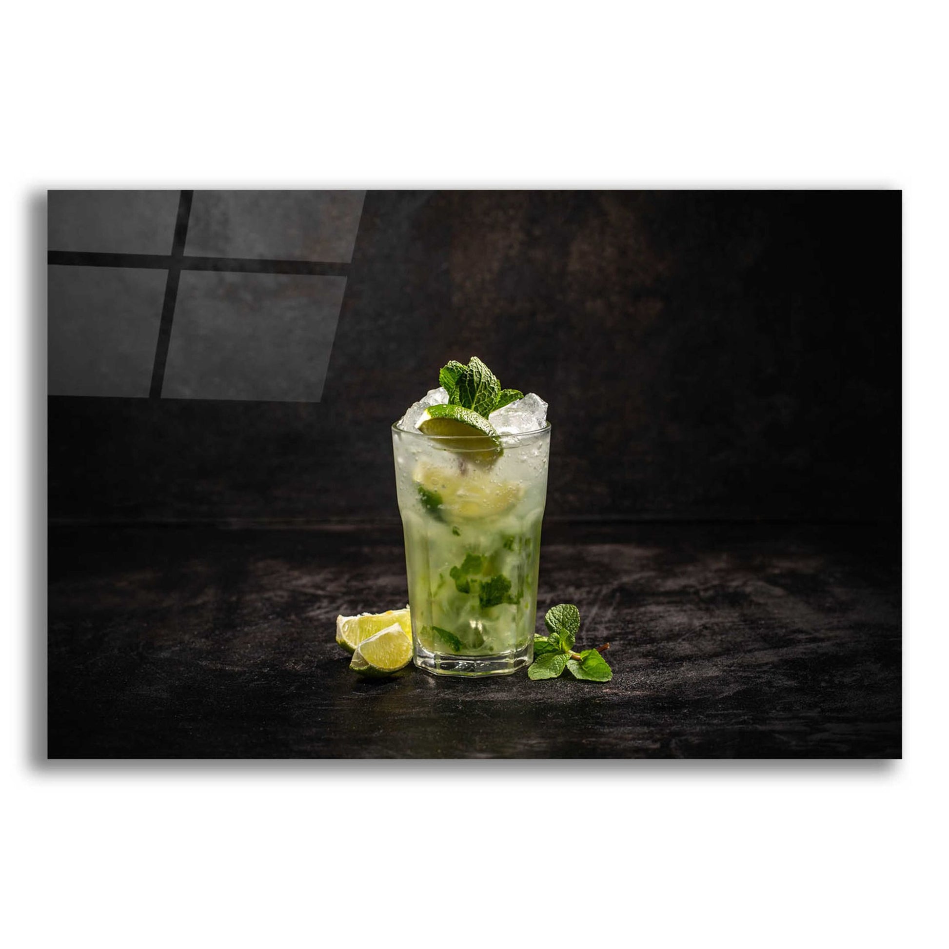 Epic Art 'Irresistible Mojito' by Epic Portfolio, Acrylic Glass Wall Art,16x12