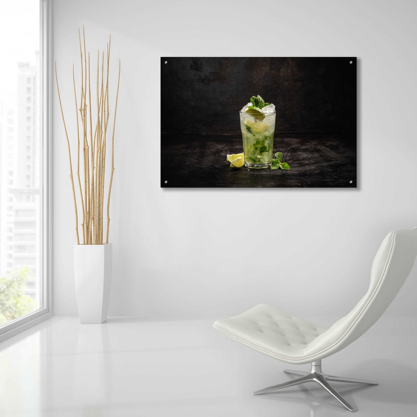 Epic Art 'Irresistible Mojito' by Epic Portfolio, Acrylic Glass Wall Art,36x24