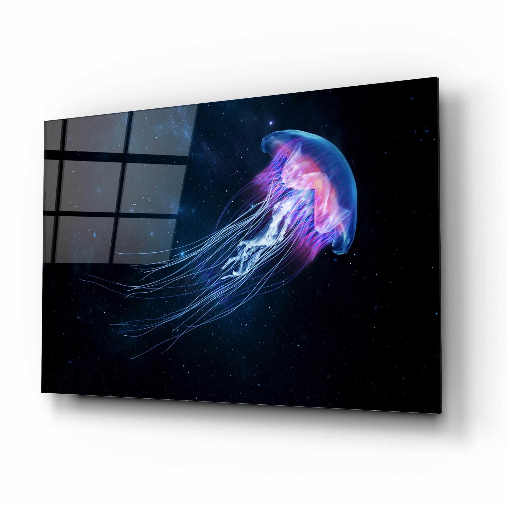 Epic Art 'Jellyfish Spacewalk' by Epic Portfolio, Acrylic Glass Wall Art,16x12