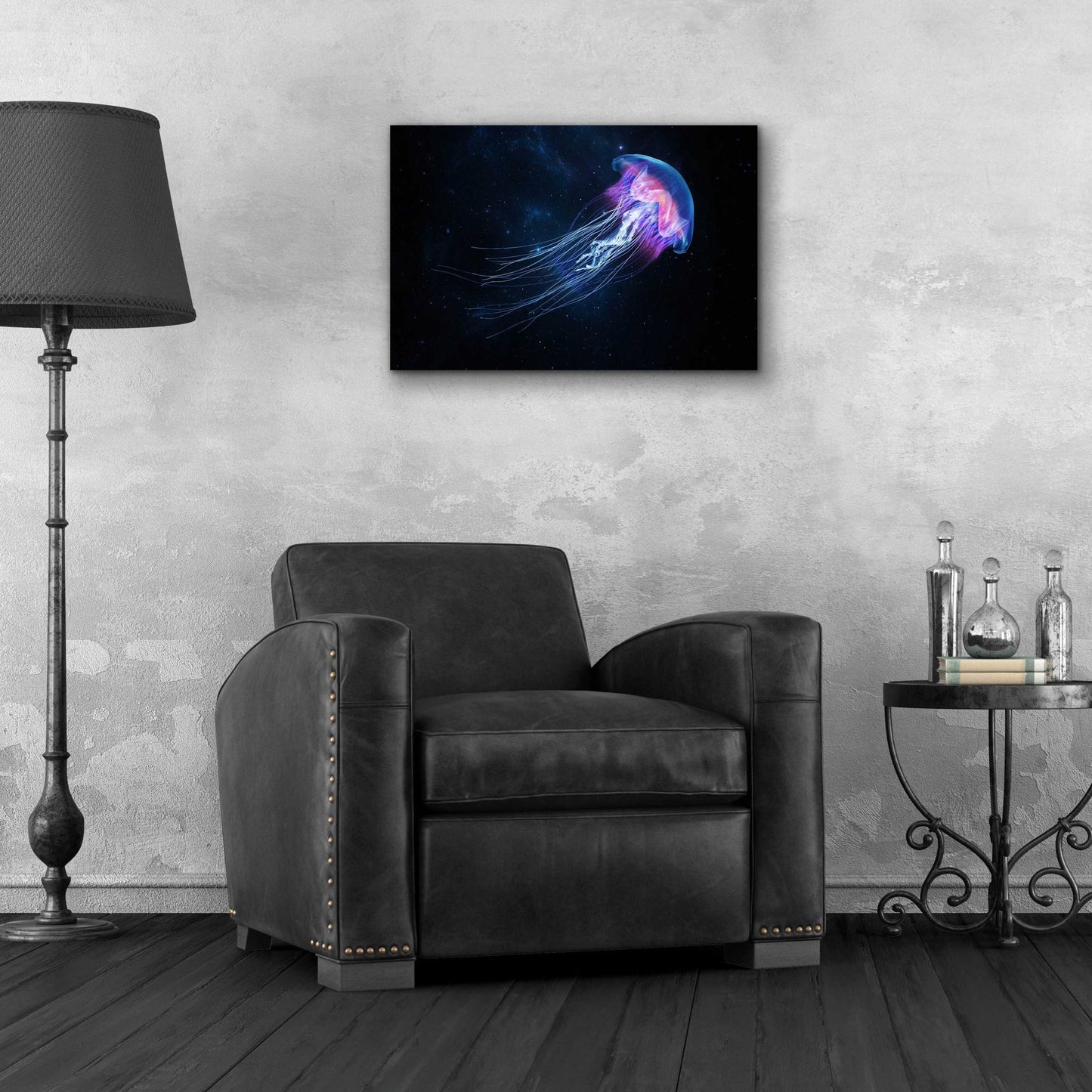 Epic Art 'Jellyfish Spacewalk' by Epic Portfolio, Acrylic Glass Wall Art,24x16