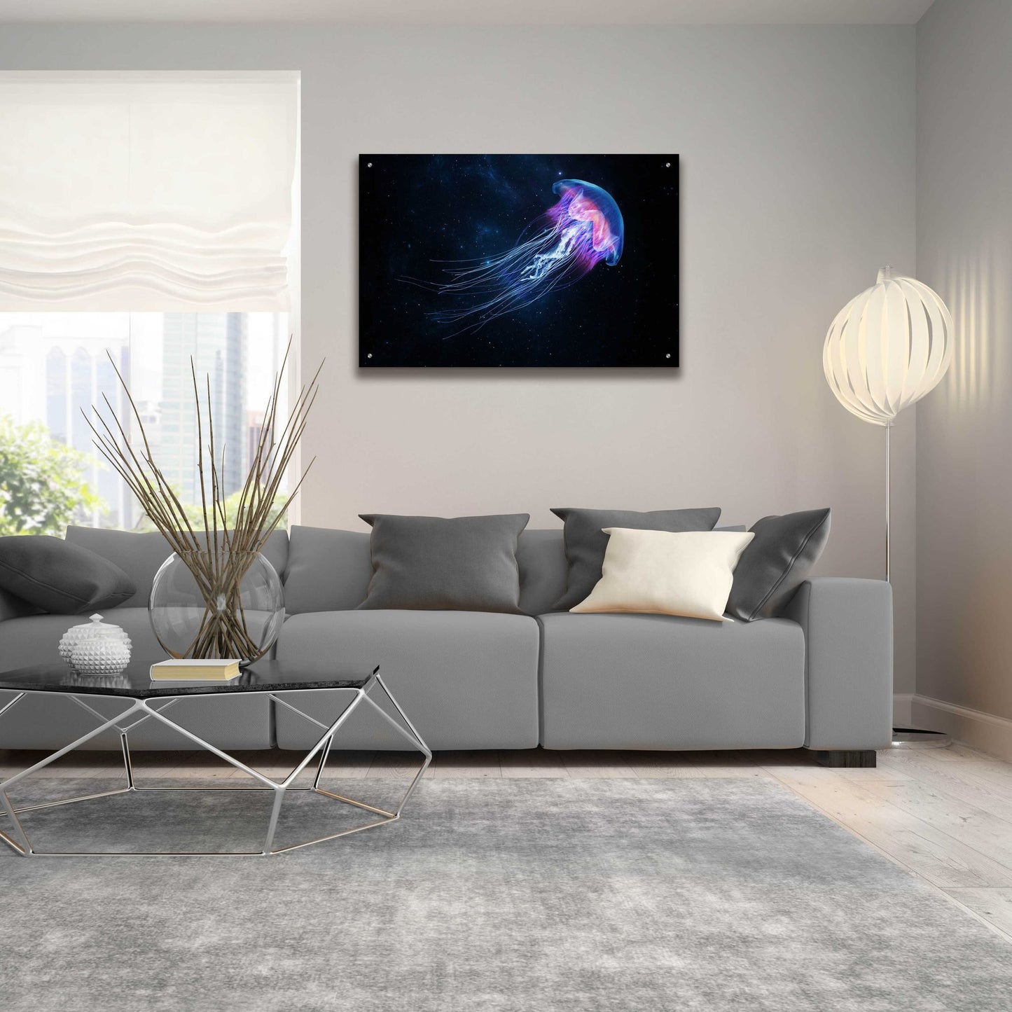 Epic Art 'Jellyfish Spacewalk' by Epic Portfolio, Acrylic Glass Wall Art,36x24