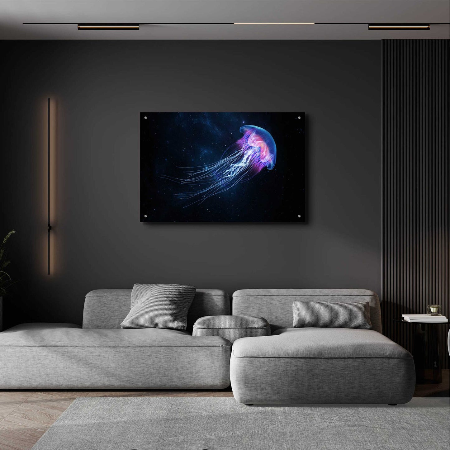 Epic Art 'Jellyfish Spacewalk' by Epic Portfolio, Acrylic Glass Wall Art,36x24