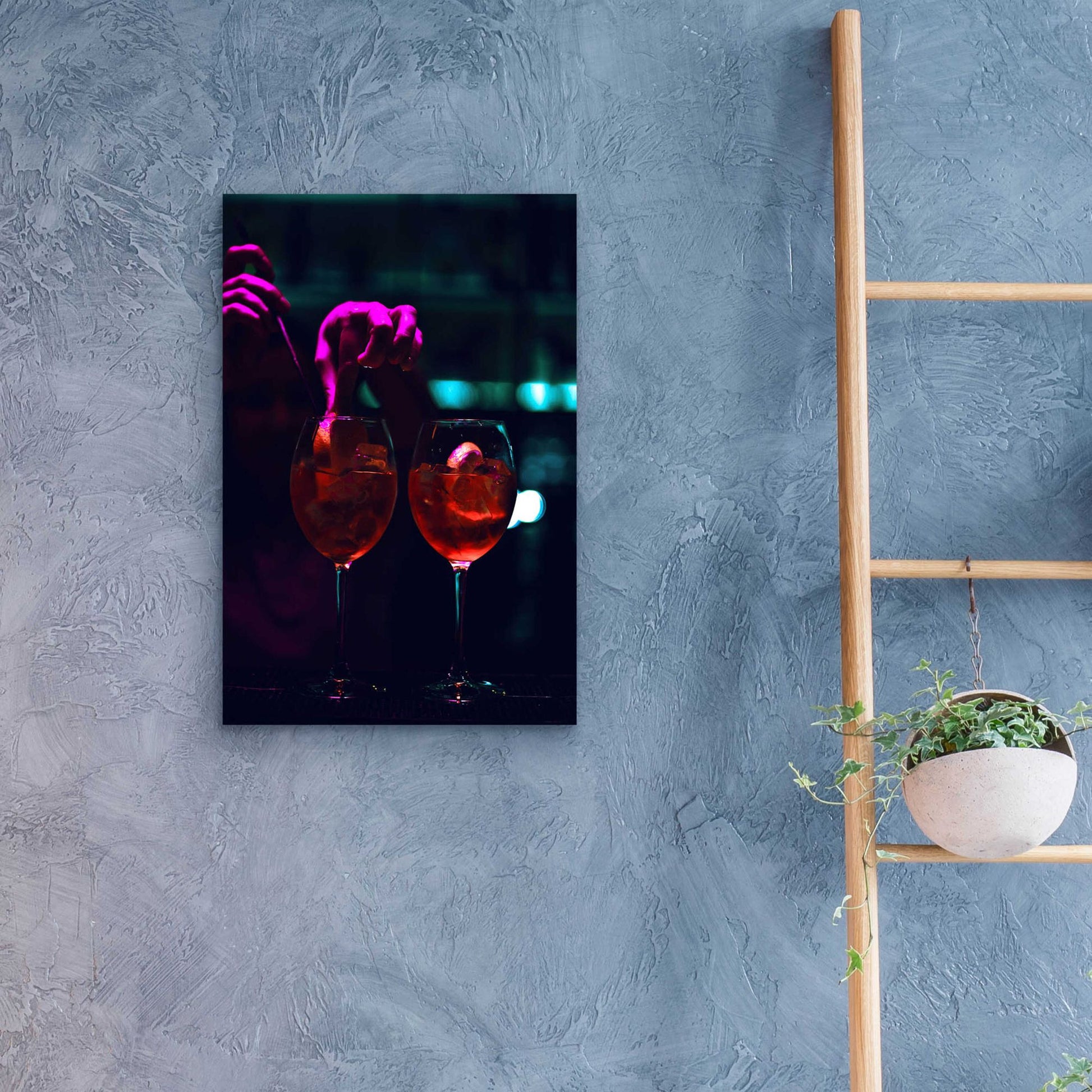 Epic Art 'Late Nights' by Epic Portfolio, Acrylic Glass Wall Art,16x24