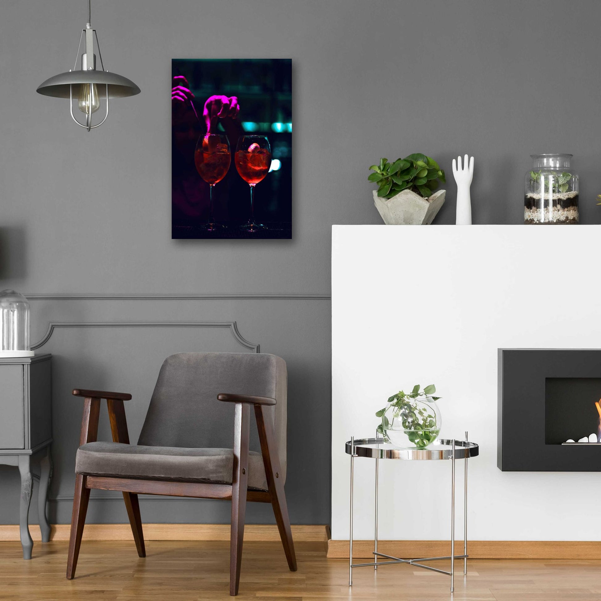 Epic Art 'Late Nights' by Epic Portfolio, Acrylic Glass Wall Art,16x24