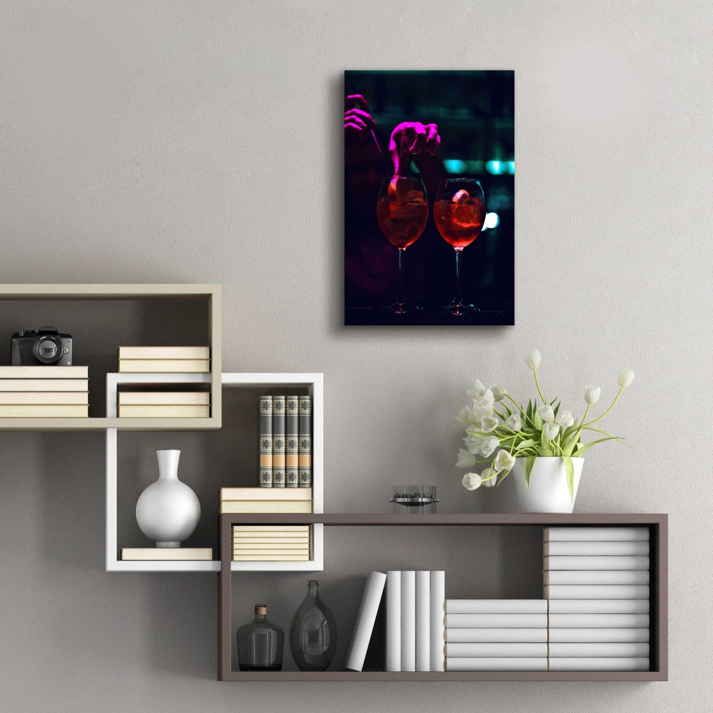 Epic Art 'Late Nights' by Epic Portfolio, Acrylic Glass Wall Art,16x24