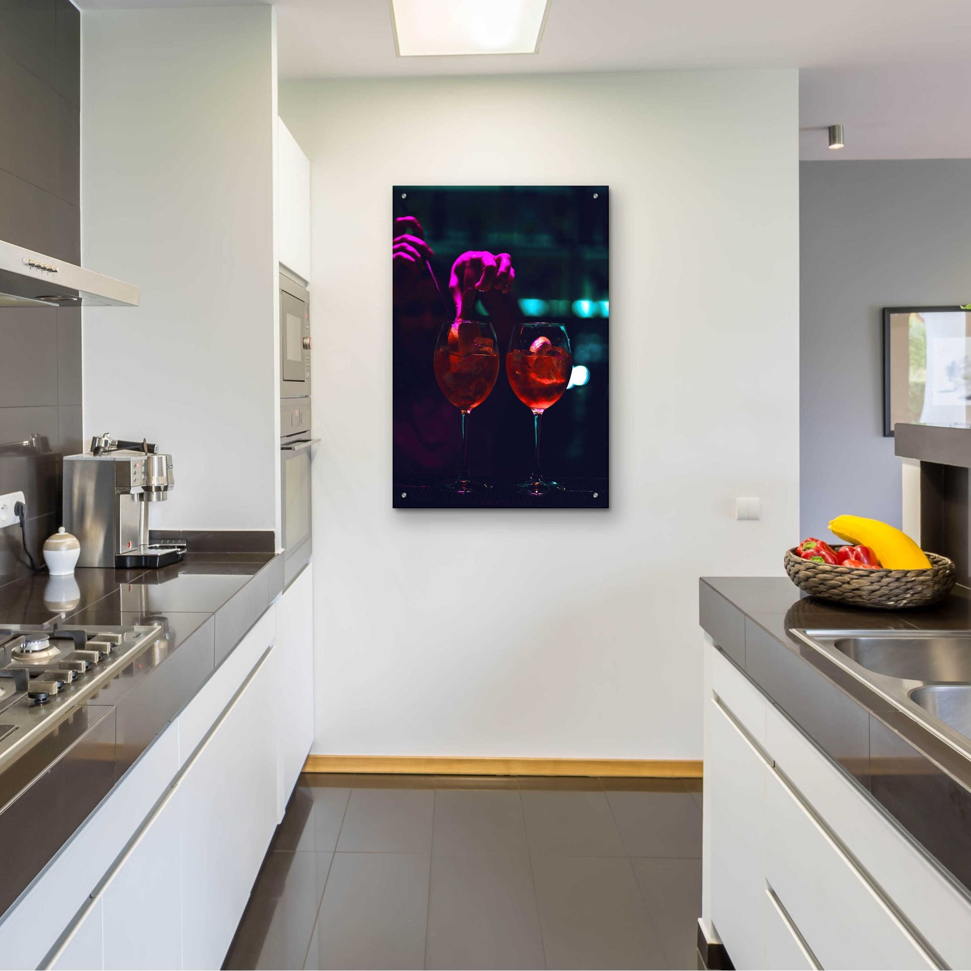 Epic Art 'Late Nights' by Epic Portfolio, Acrylic Glass Wall Art,24x36