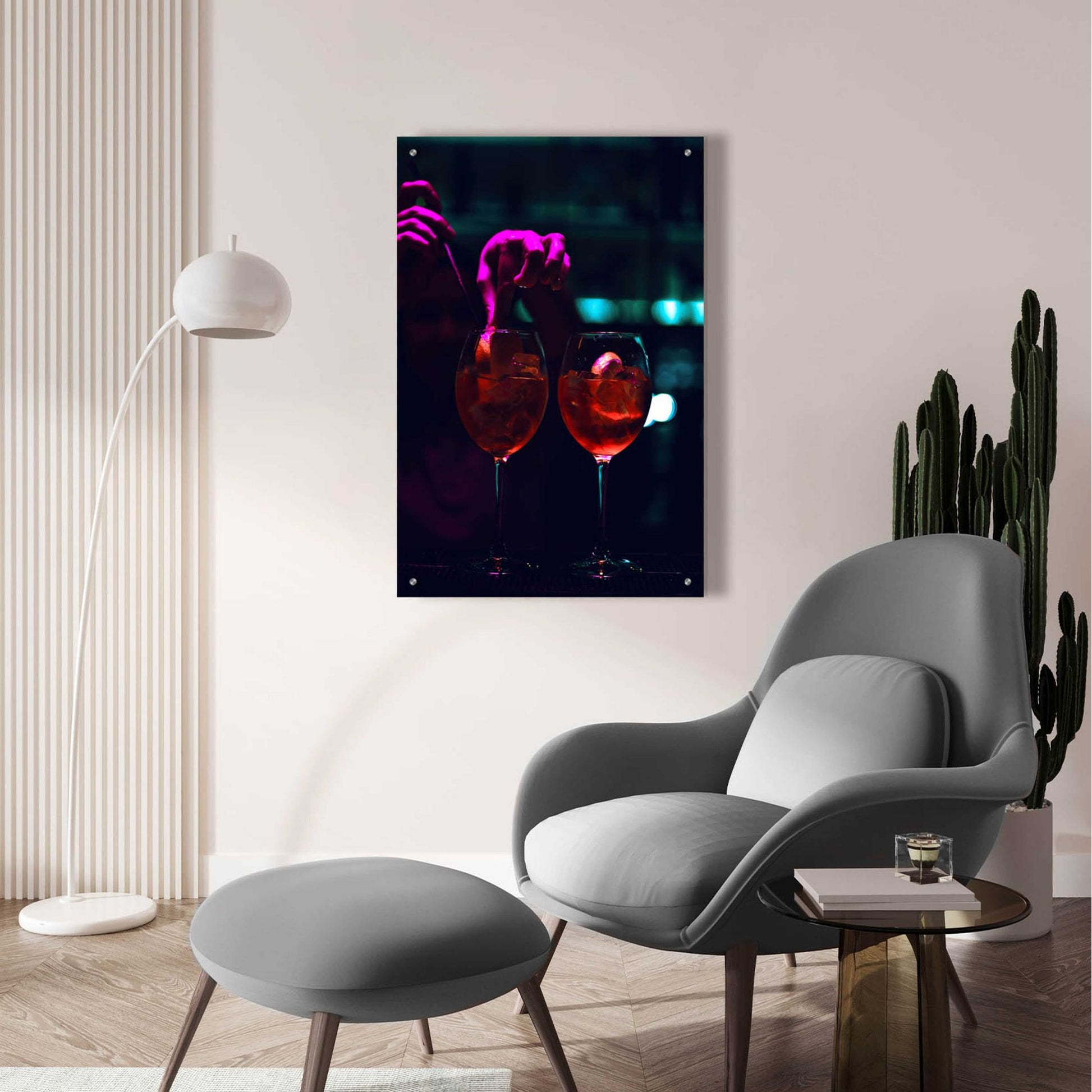 Epic Art 'Late Nights' by Epic Portfolio, Acrylic Glass Wall Art,24x36