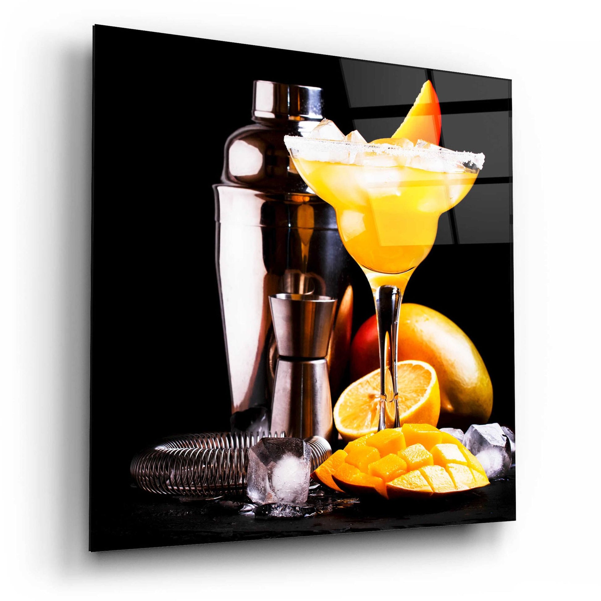 Epic Art 'Mango Daquiri' by Epic Portfolio, Acrylic Glass Wall Art,12x12