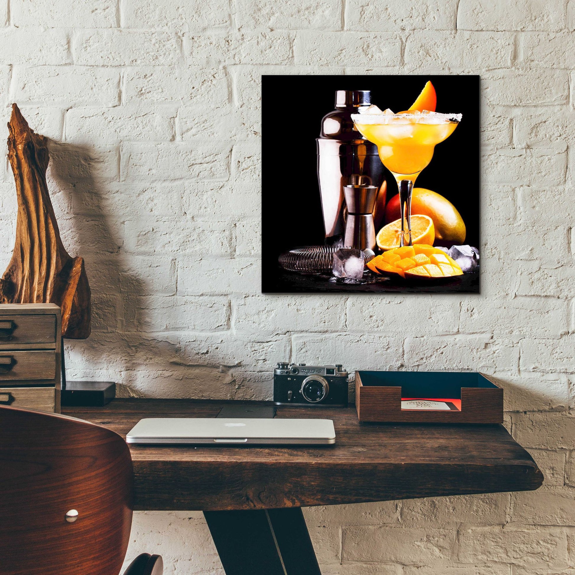 Epic Art 'Mango Daquiri' by Epic Portfolio, Acrylic Glass Wall Art,12x12